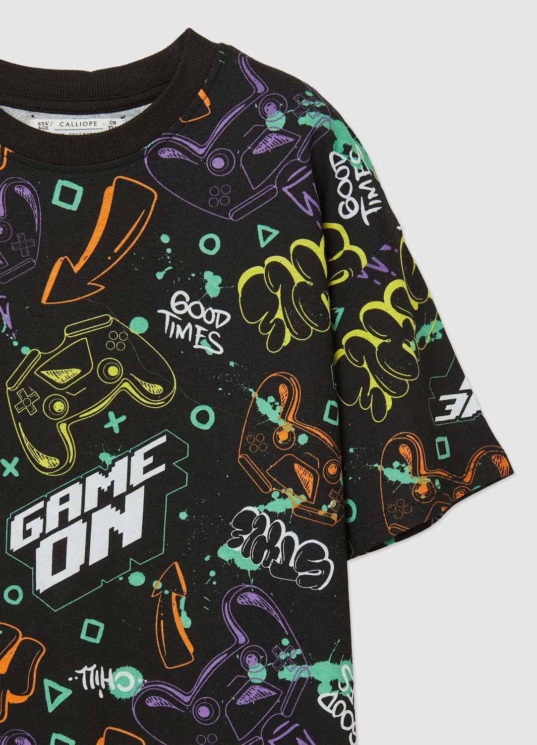 Calliope t-shirt over garçon gaming 10-11 ans