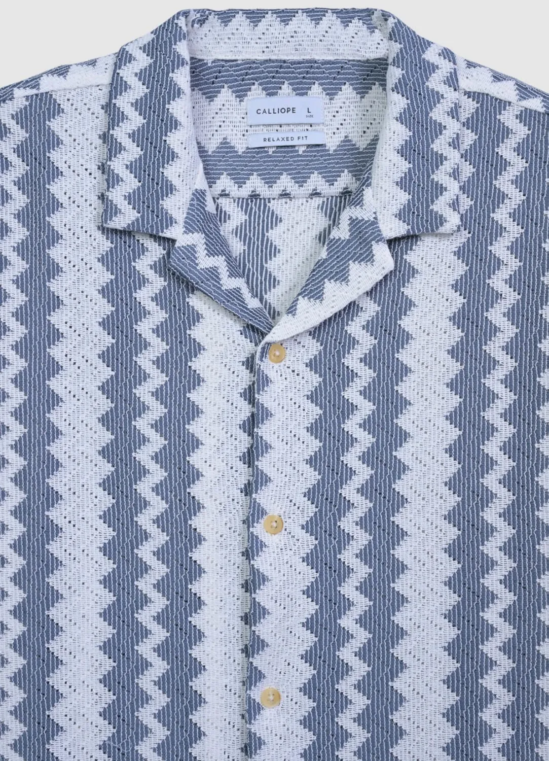 Calliope Croquet chemise homme rayée manches courtes
