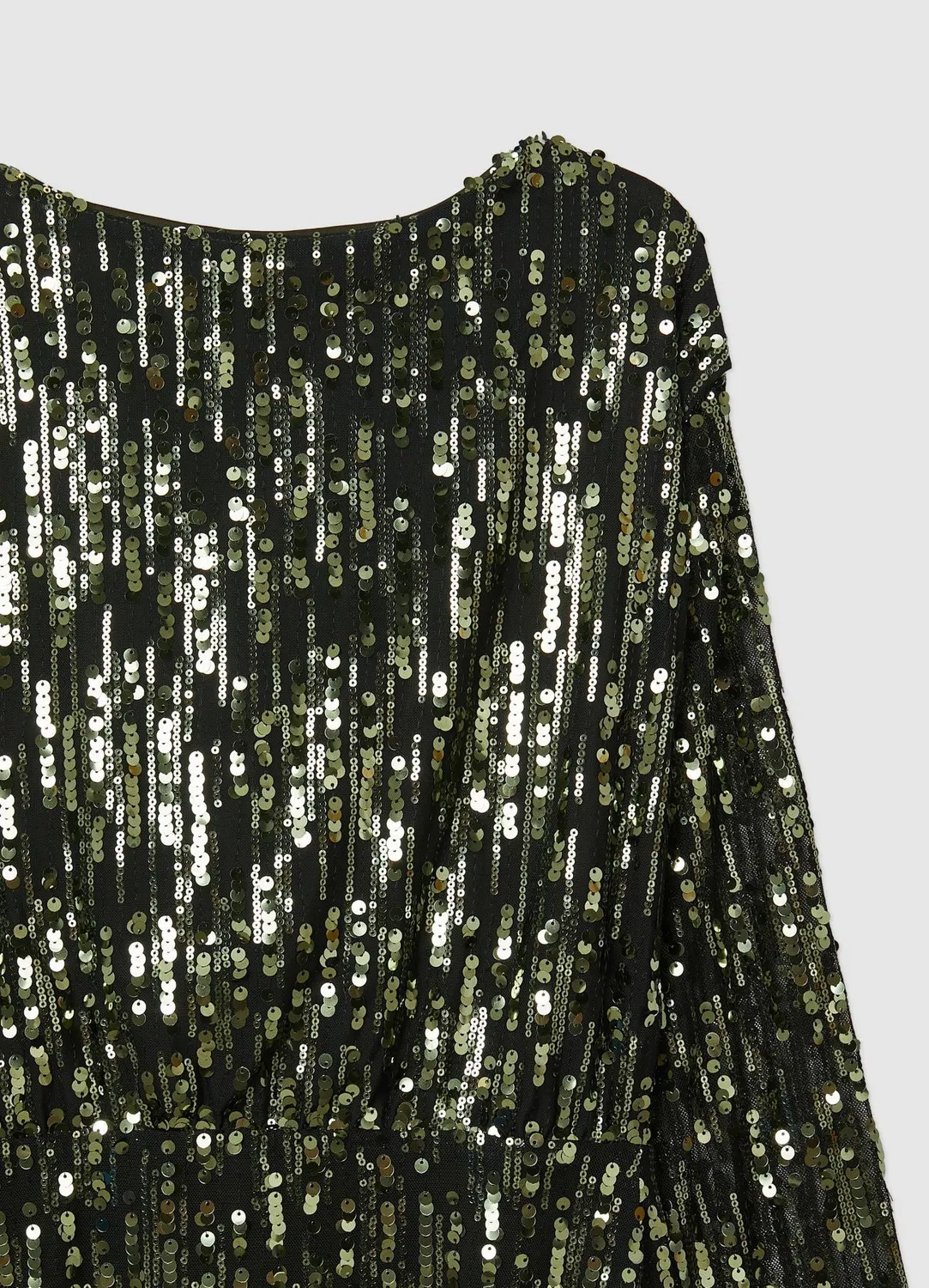 Calliope Atelier dos drapé robe courte paillettes soirée