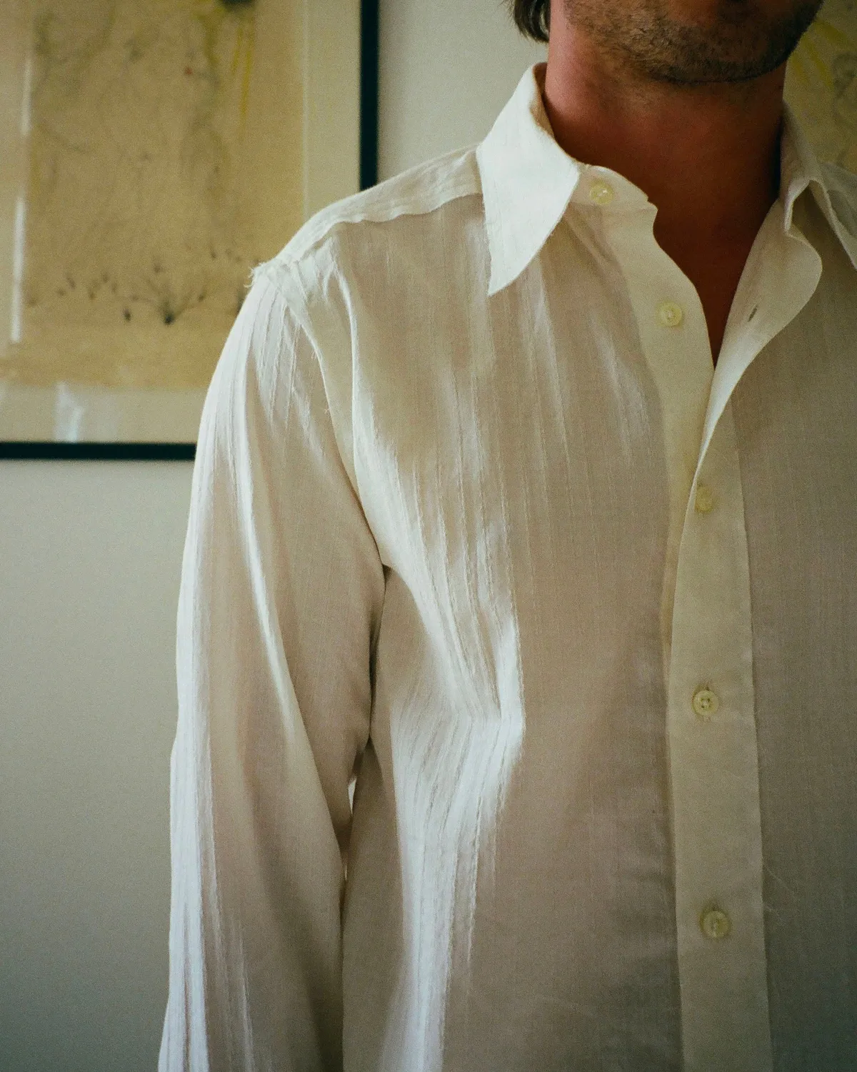 Erevan Jagger Chaînes chemise coupe cintrée