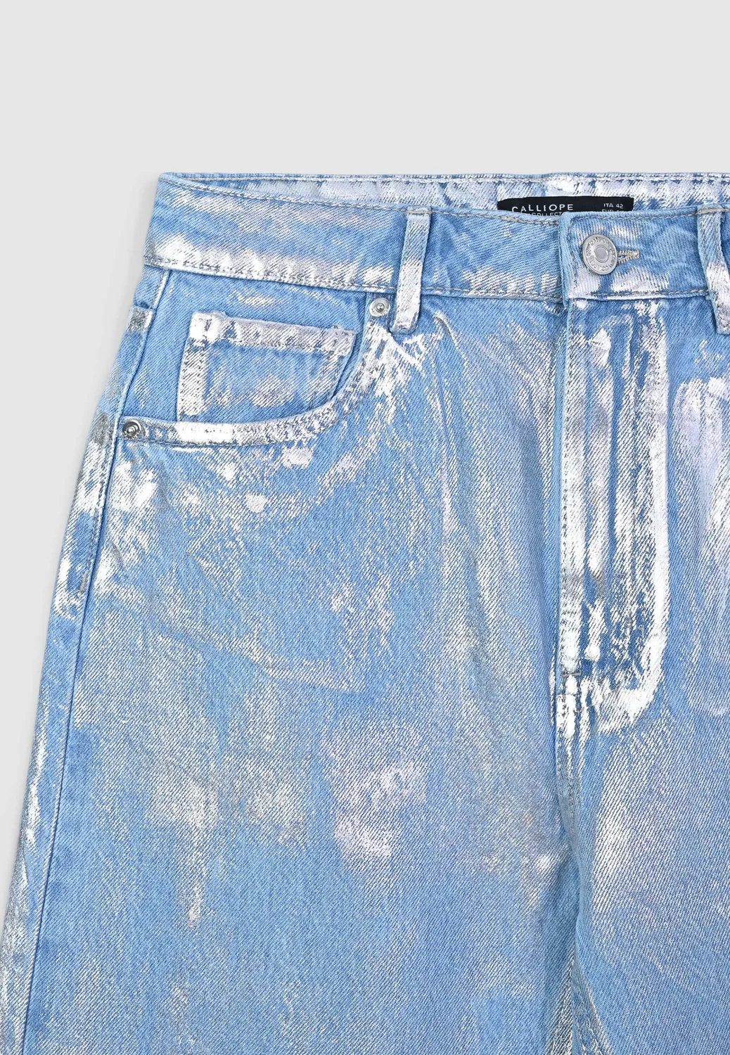 Calliope jean straight femme effet enduit 42