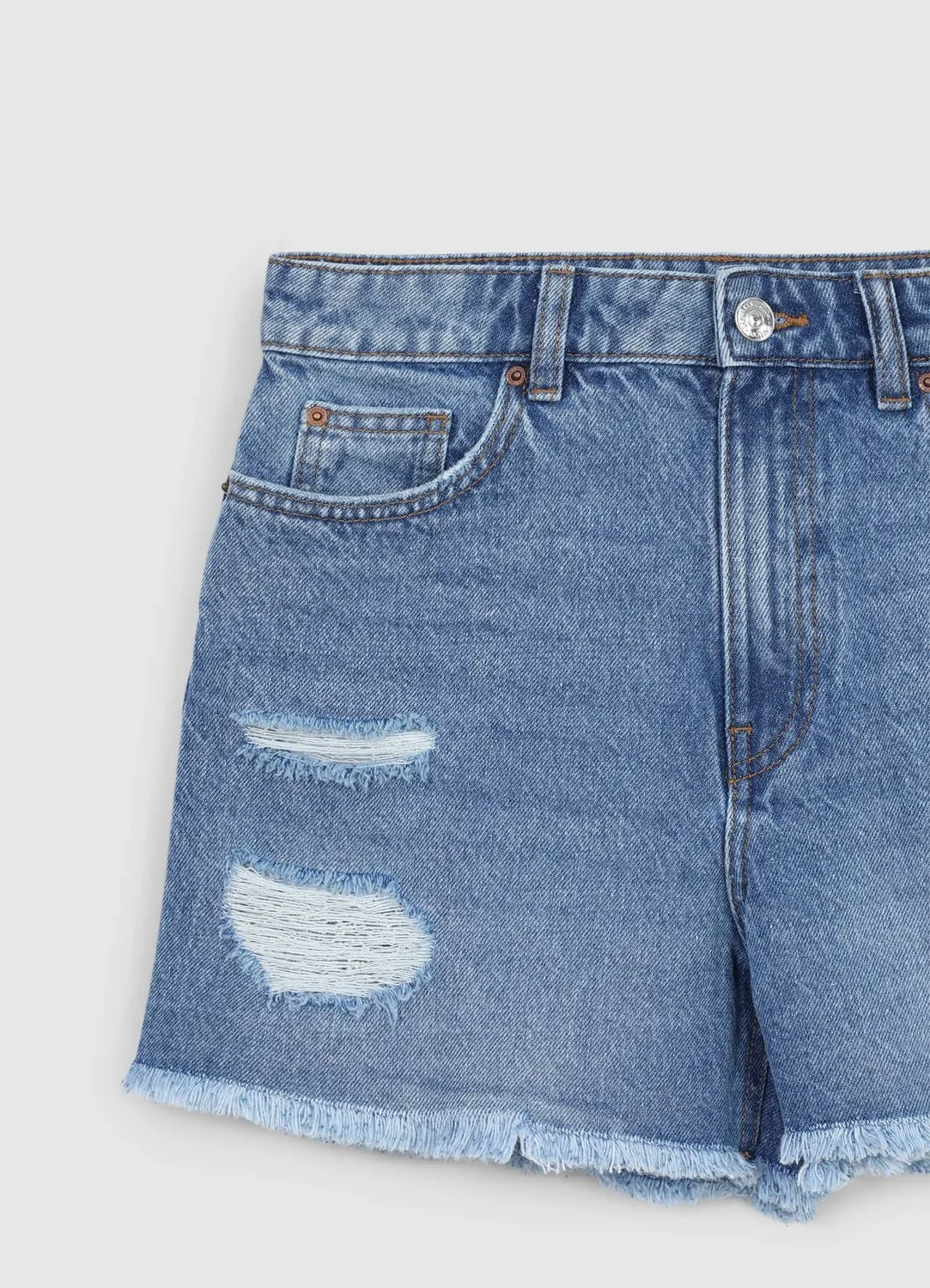 Calliope short mom femme déchiré denim