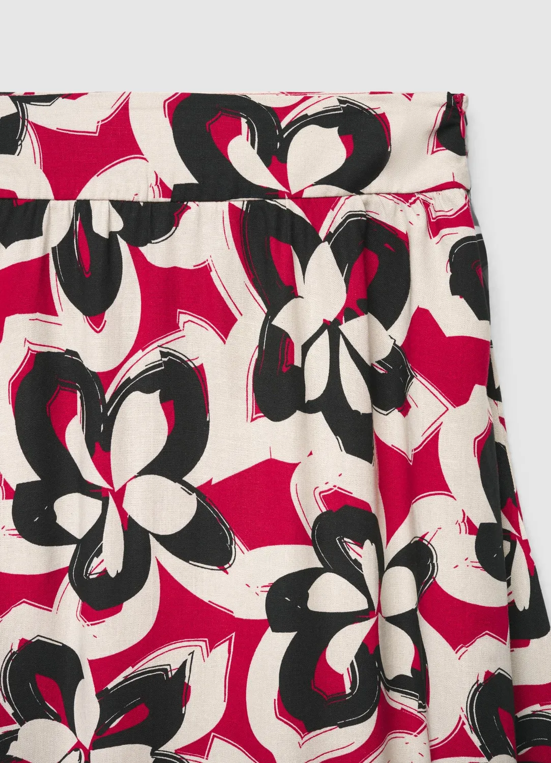 Calliope jupe midi évasée femme fleurs