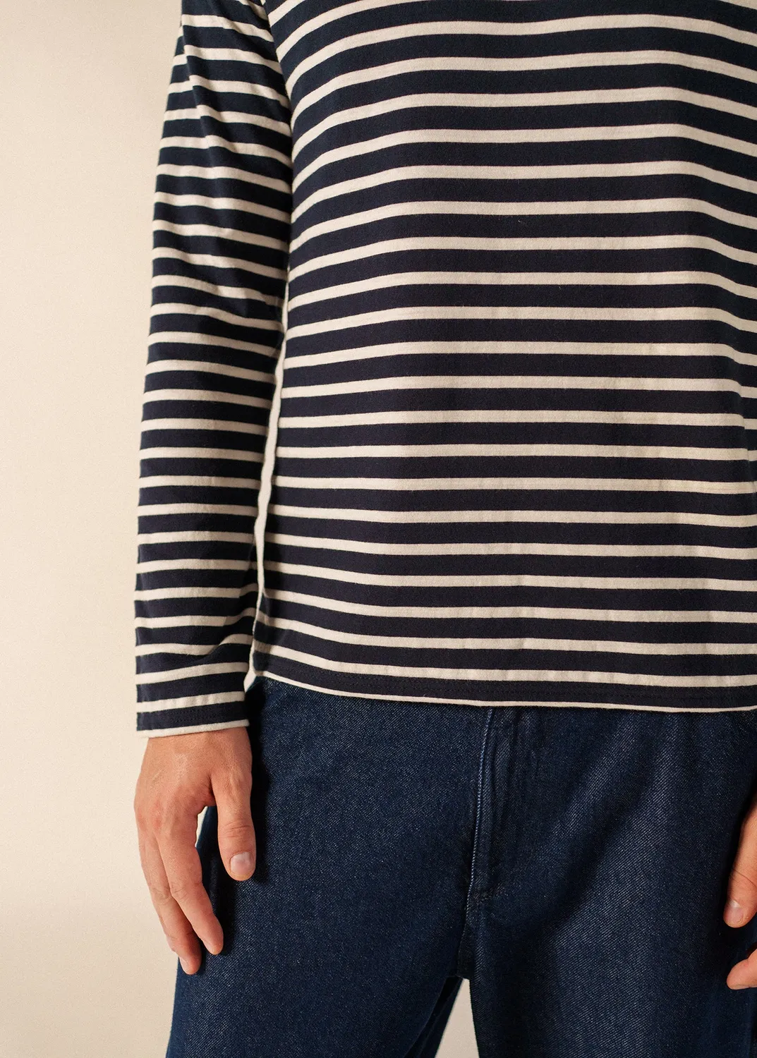 Saint James Minquiers Phospho marinière navy coton