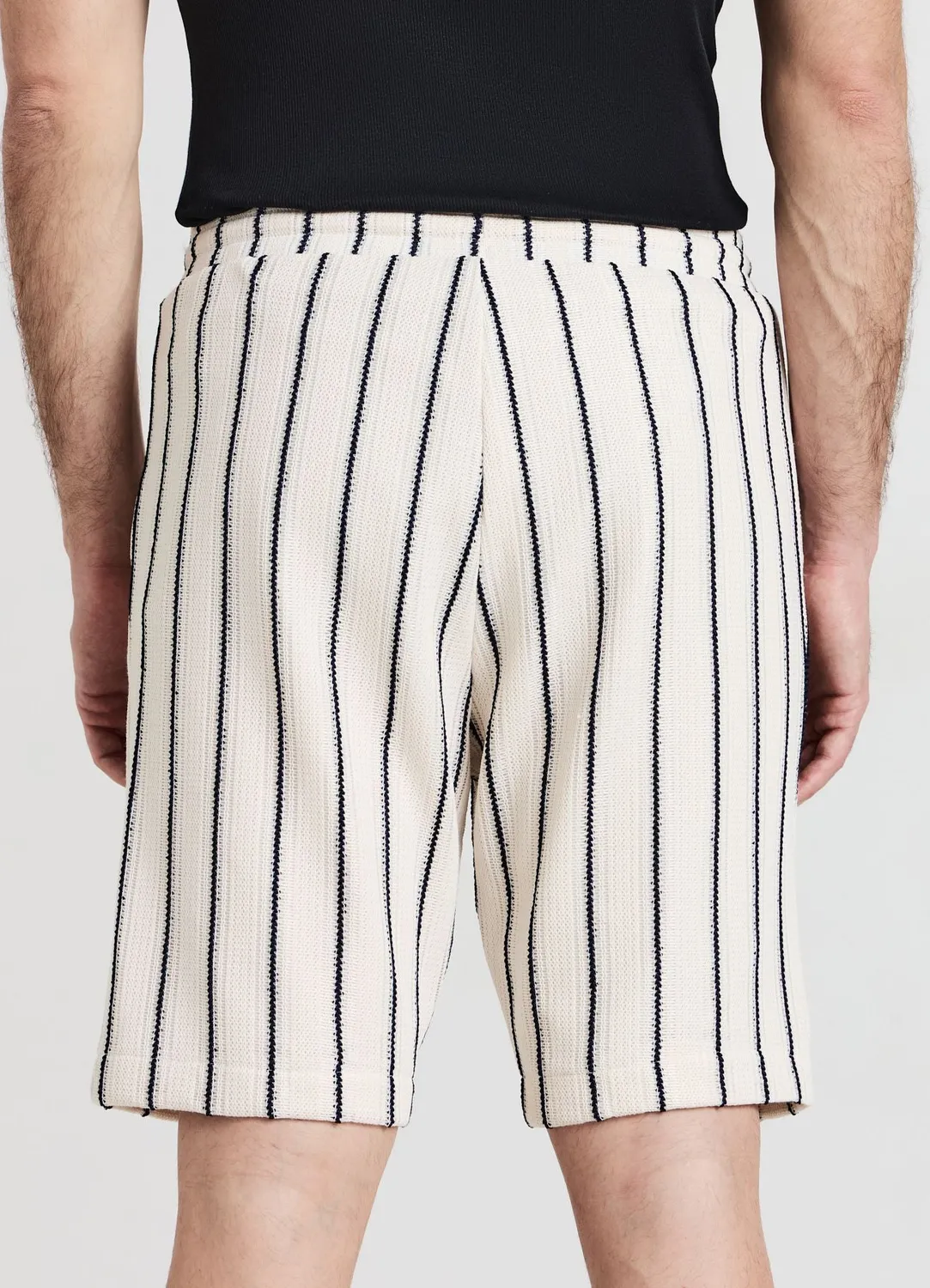 Calliope rayures short sport homme à cordon