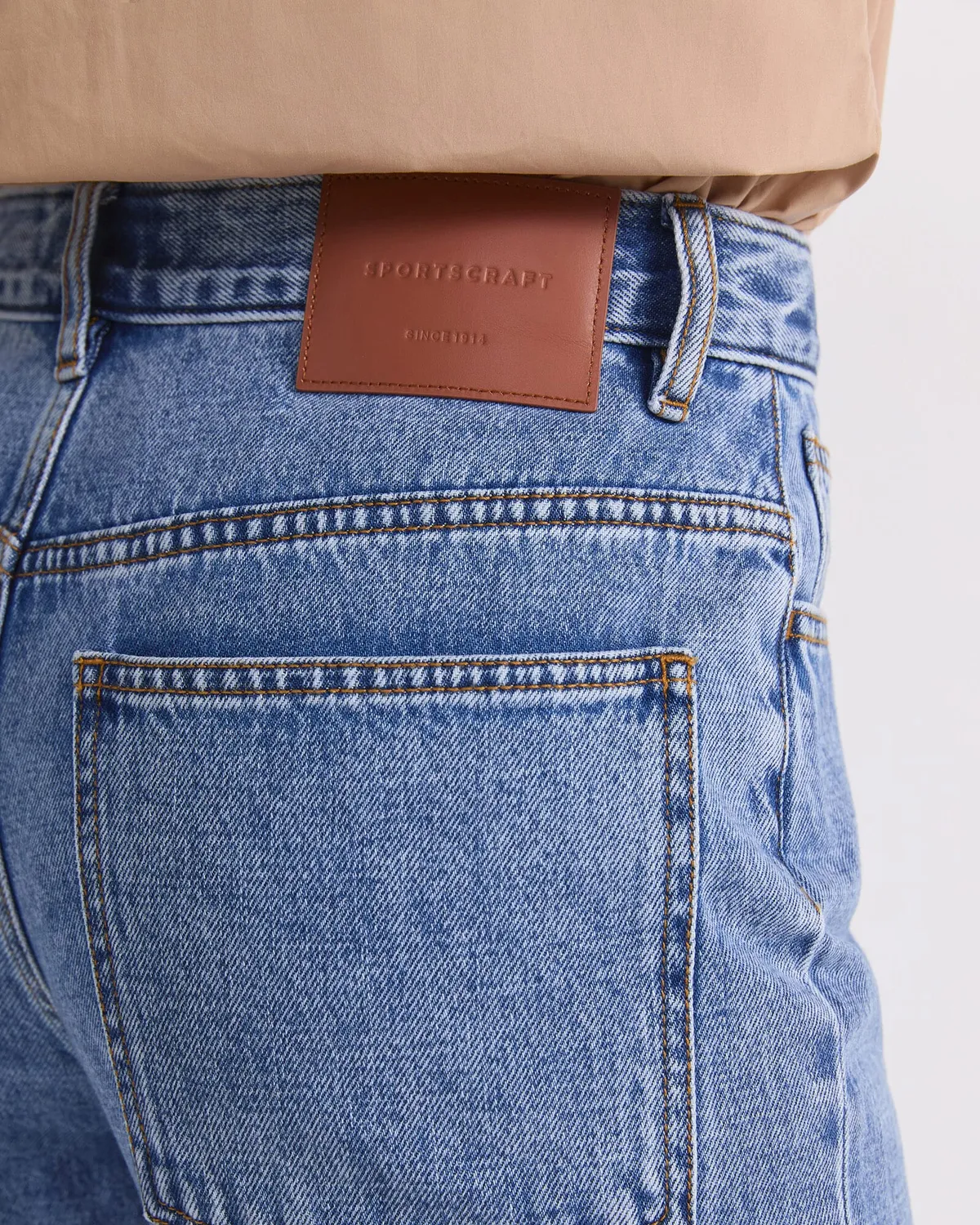 Sportscraft Simmi jean droit bleu coton