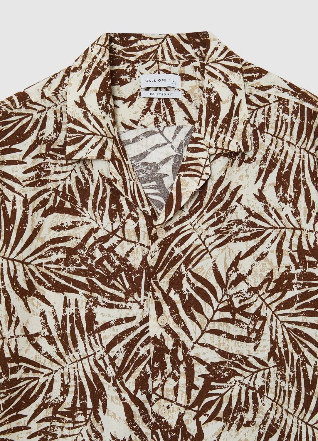 Calliope chemise palmiers homme manches courtes