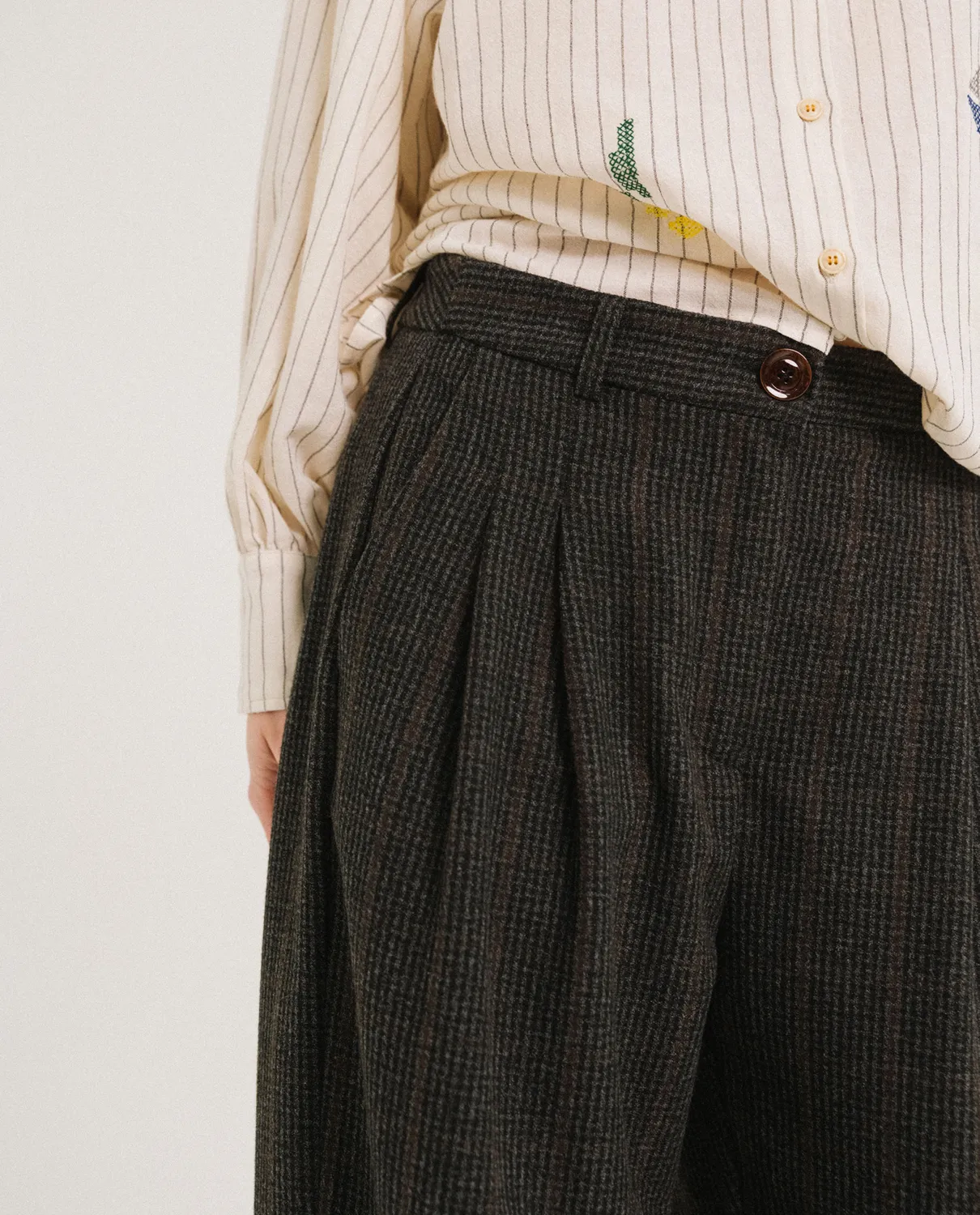 Tinsels Pepa pantalon road flanelle carreaux