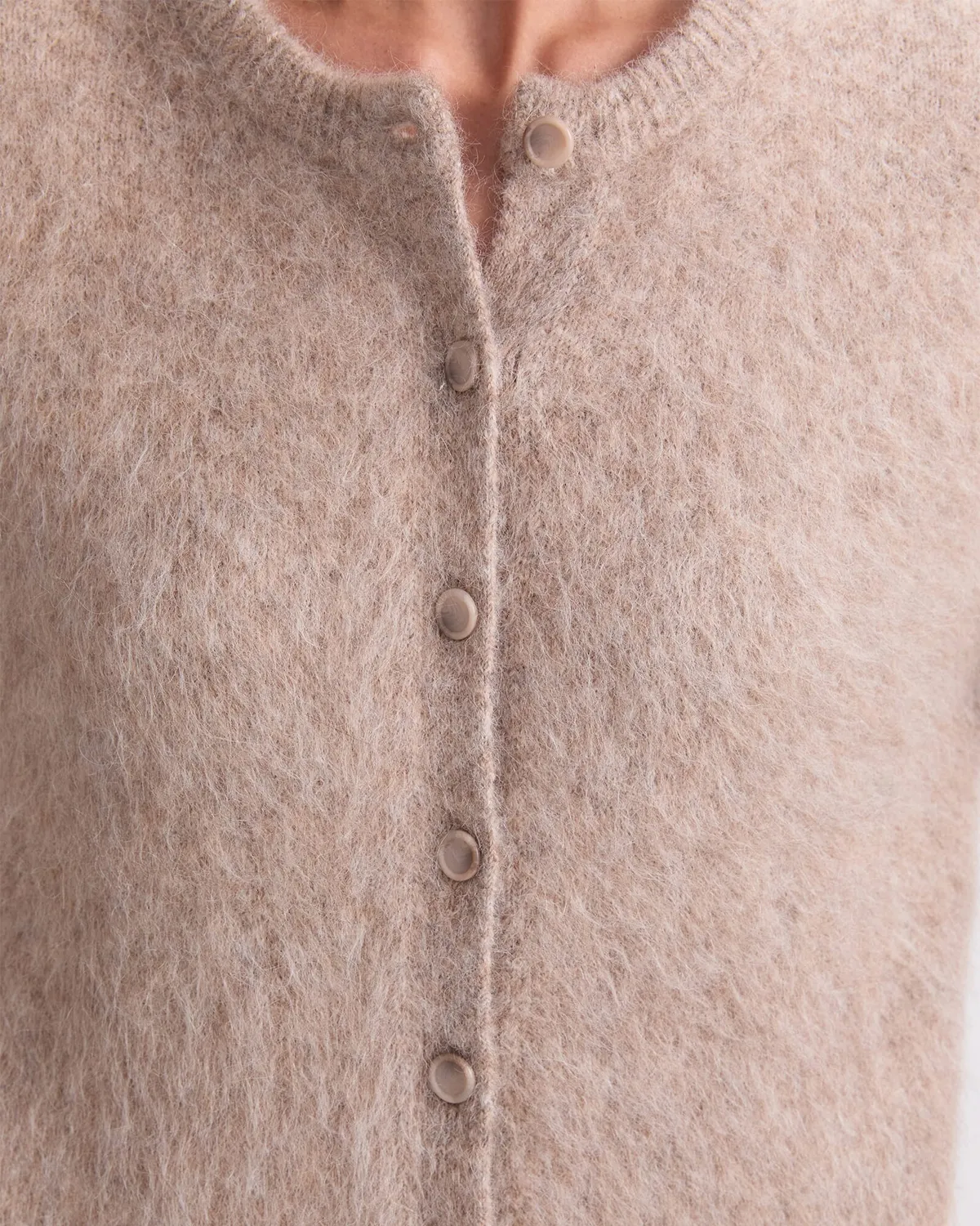 Sportscraft Alpaca Cardigan gilet court alpaga boutonné