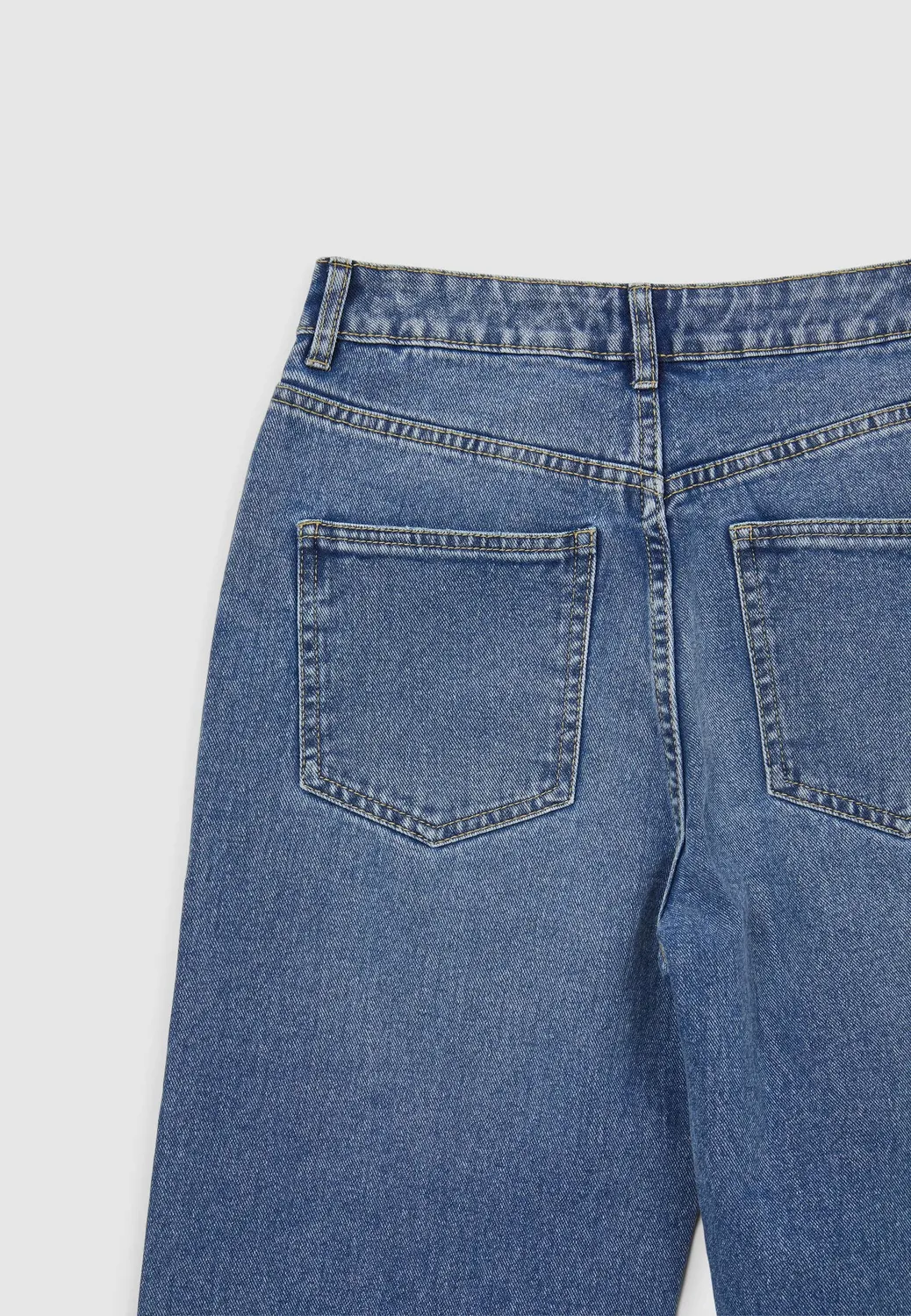 Calliope jean wide leg taille haute femme bleu
