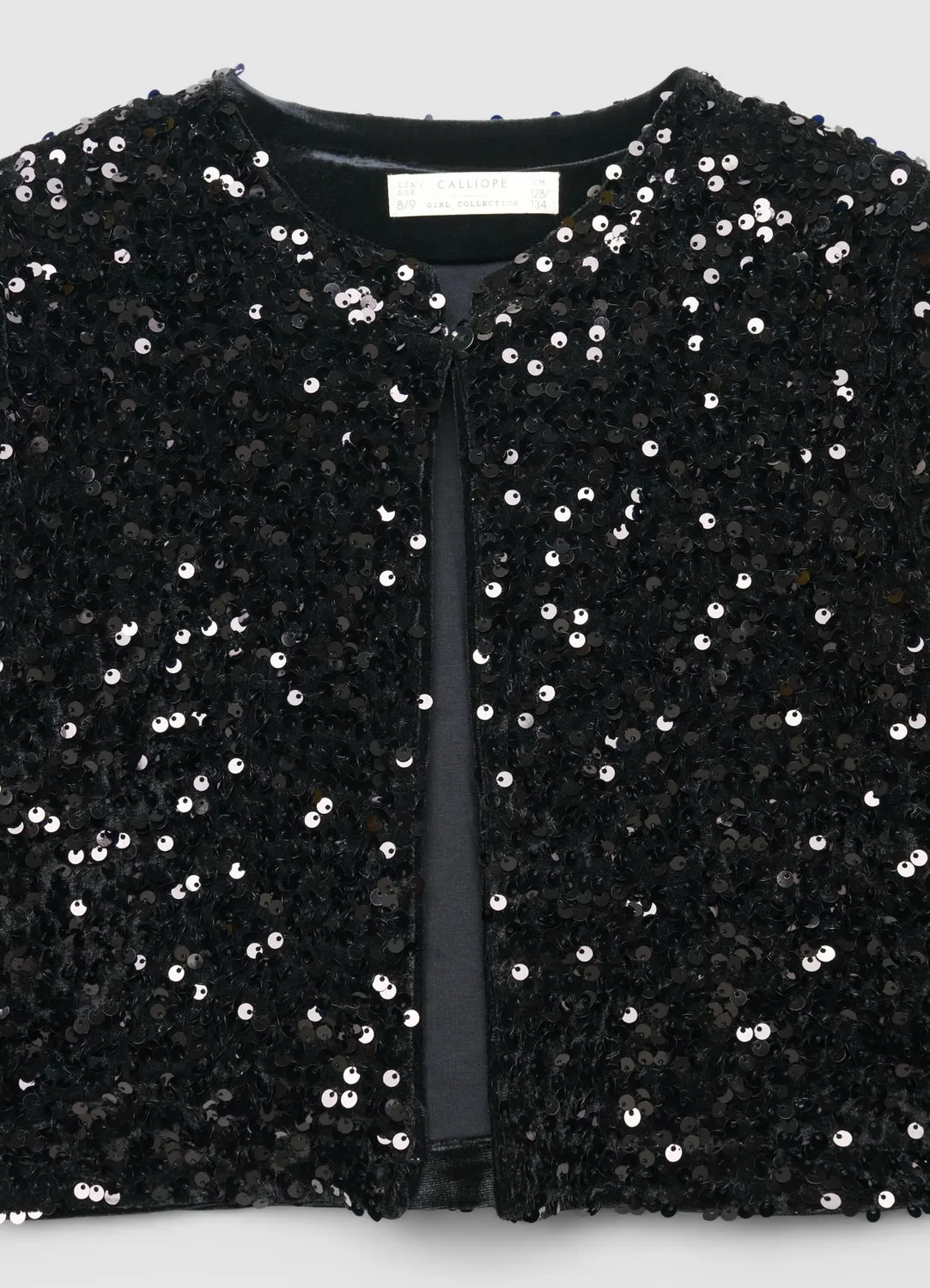 Calliope boléro fille paillettes manches longues