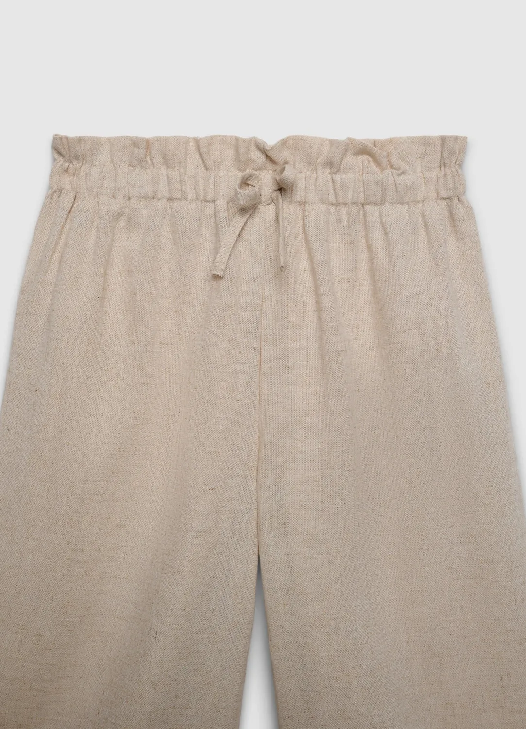 Calliope pantalon cropped fille large à cordon uni