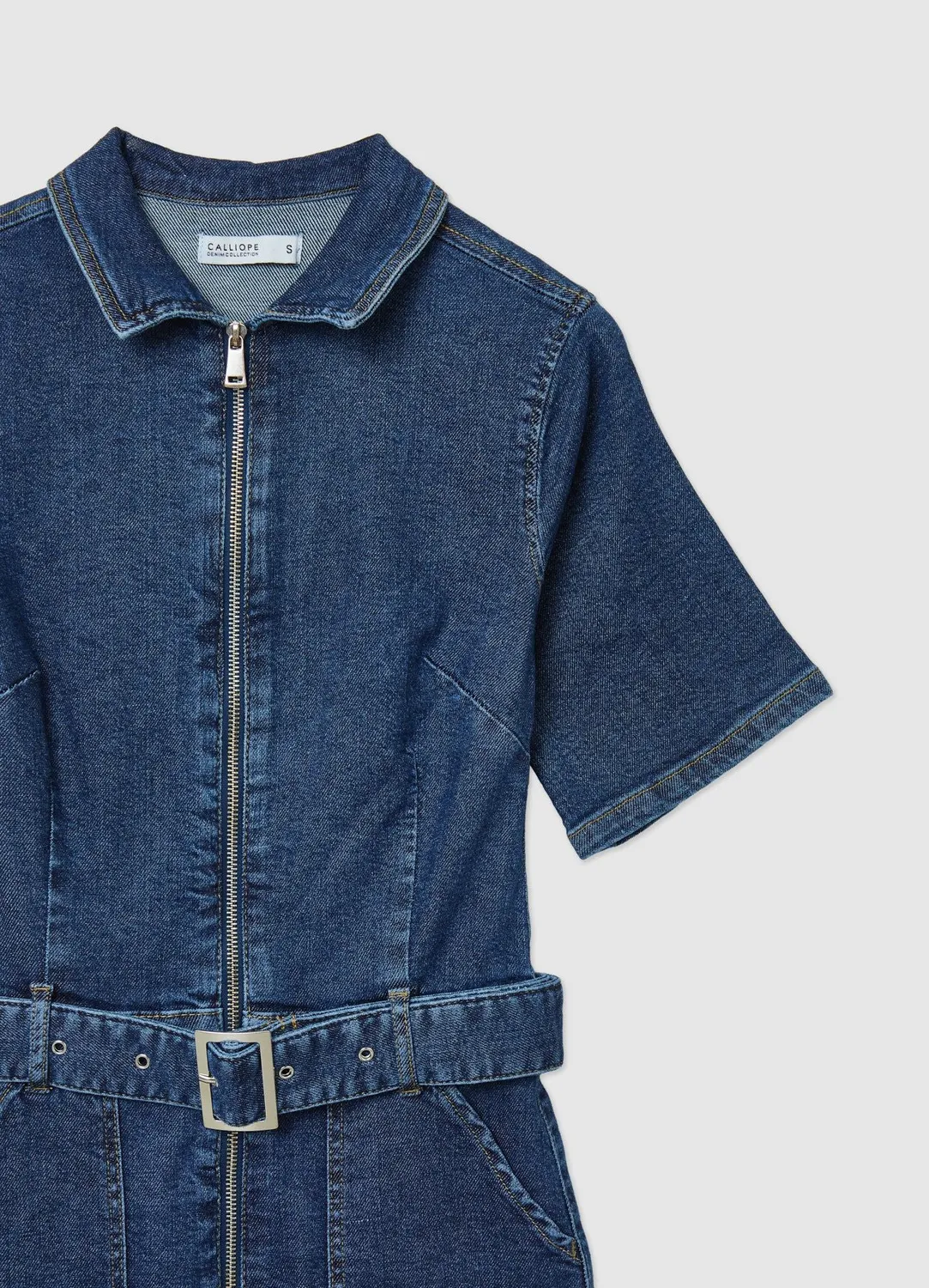 Calliope denim combinaison femme jean à ceinture