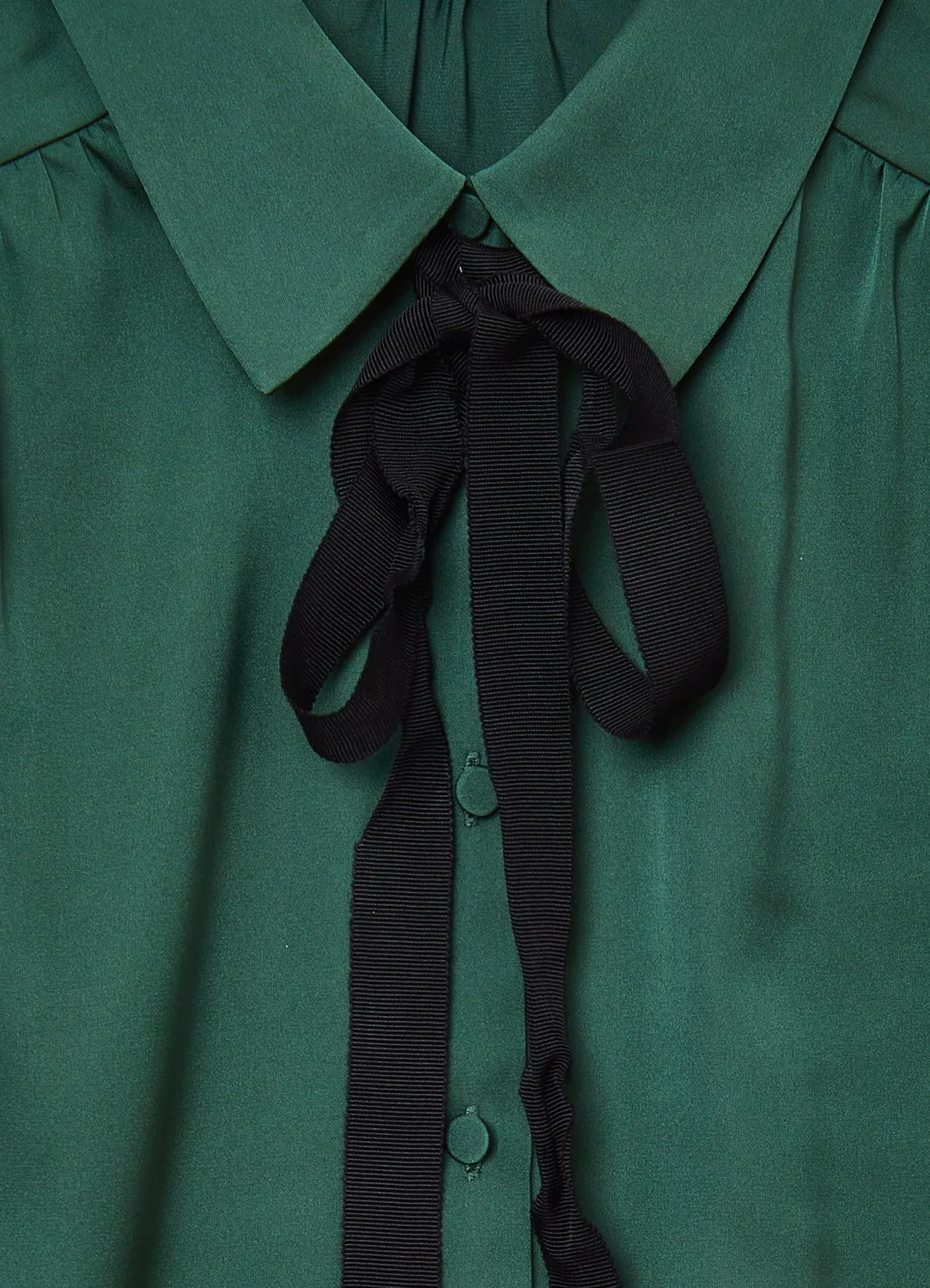 Calliope chemise satinée lavallière femme