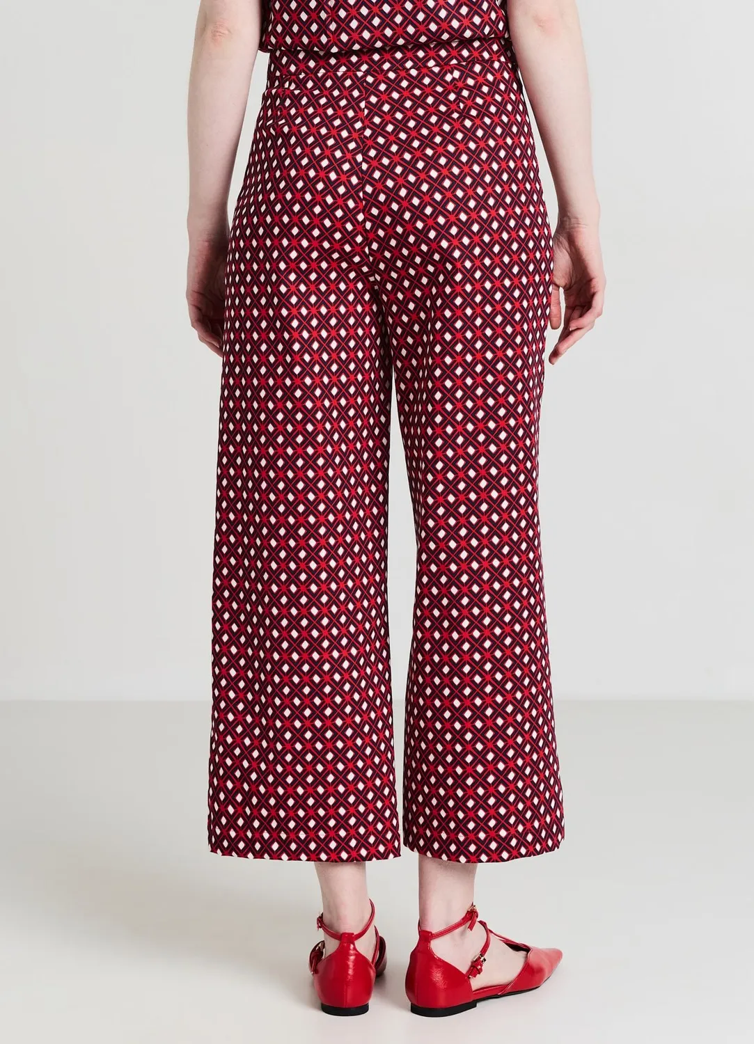 Calliope pantalon culotte femme coton à motif
