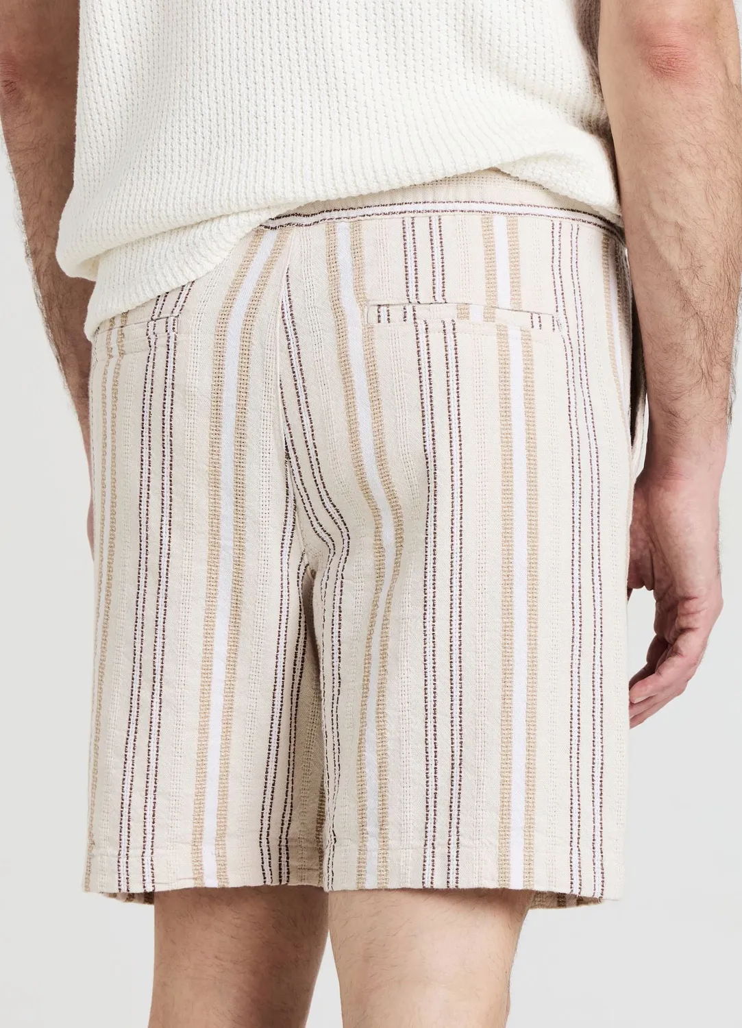 Calliope short jogger homme rayé taille L regular