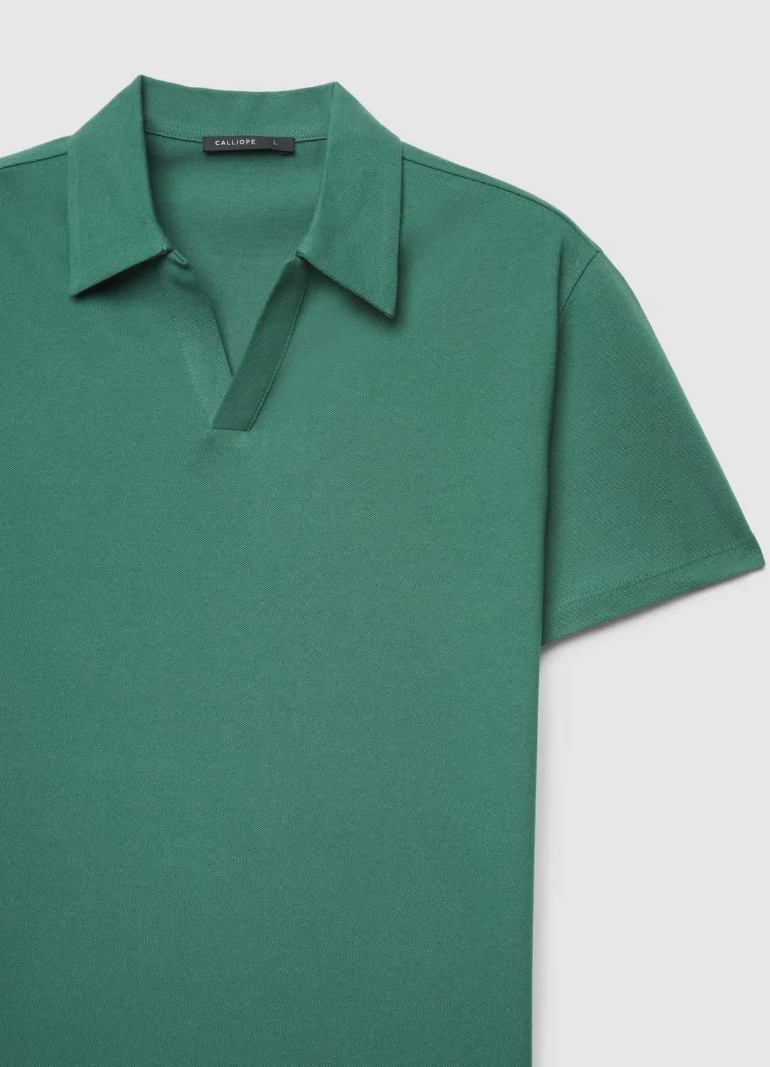 Calliope polo uni homme manches courtes