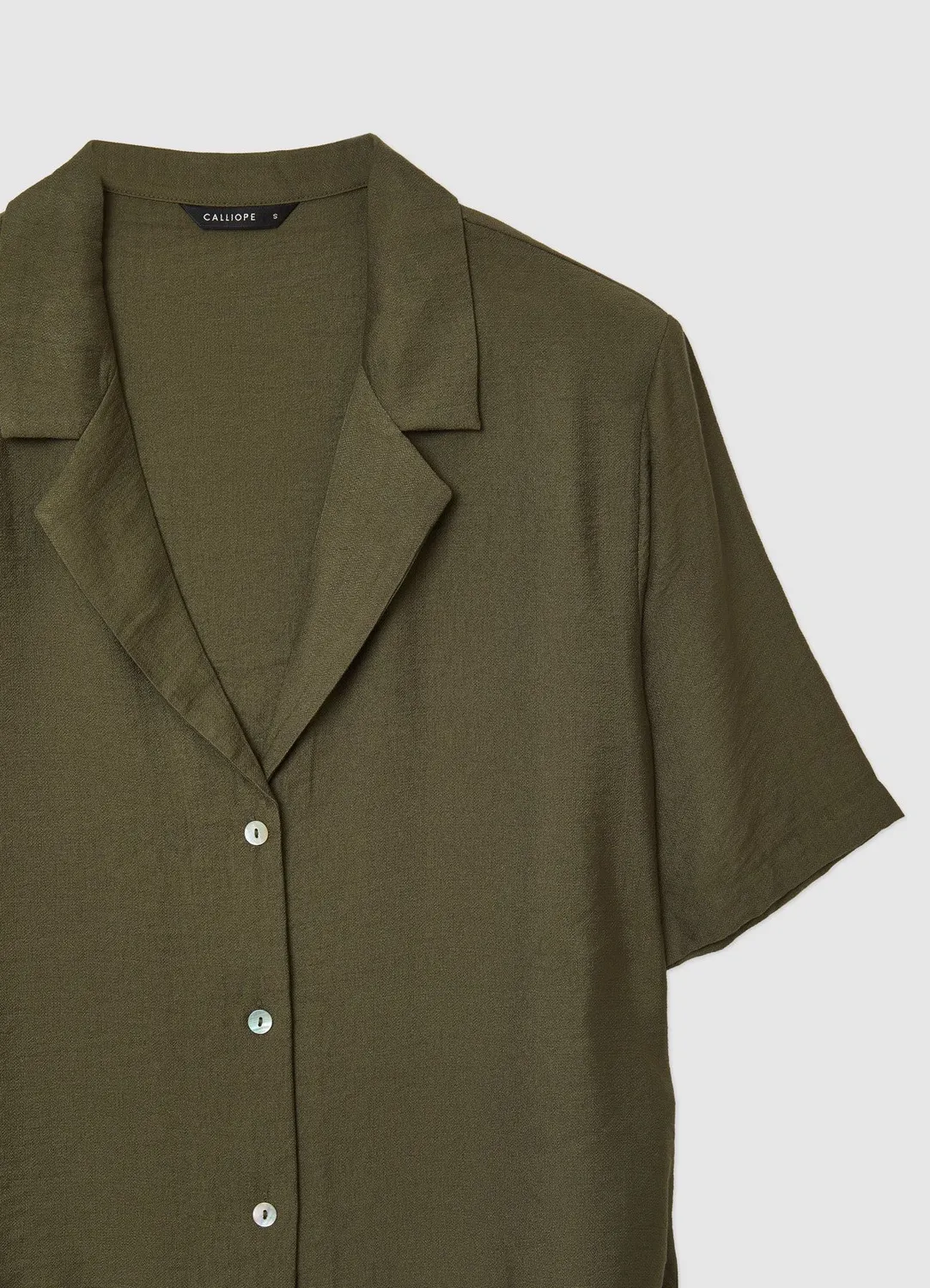 Calliope Revers chemise femme manches courtes regular
