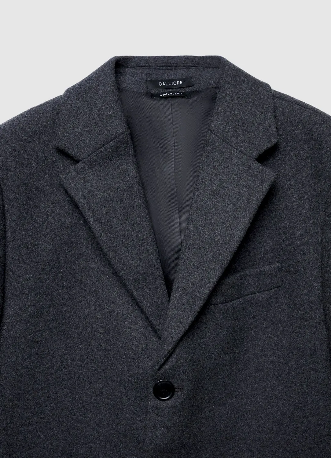 Calliope manteau homme uni monopetto 3 boutons