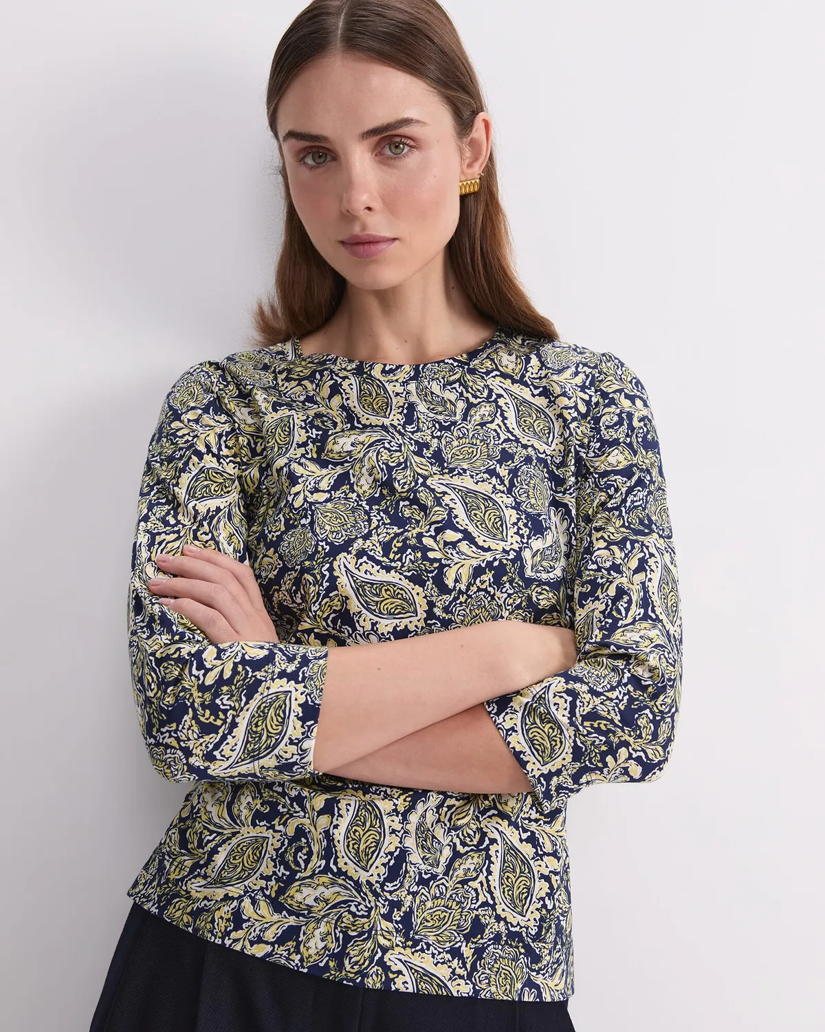 Sportscraft Paisley Mercerised 120987 t-shirt coton femme