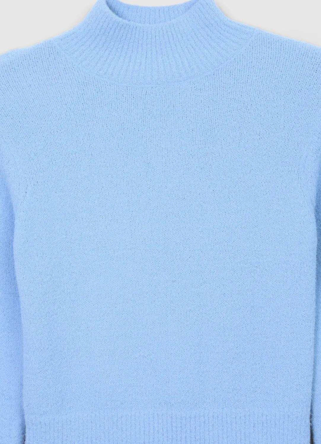 Calliope pull femme col montant uni manches longues