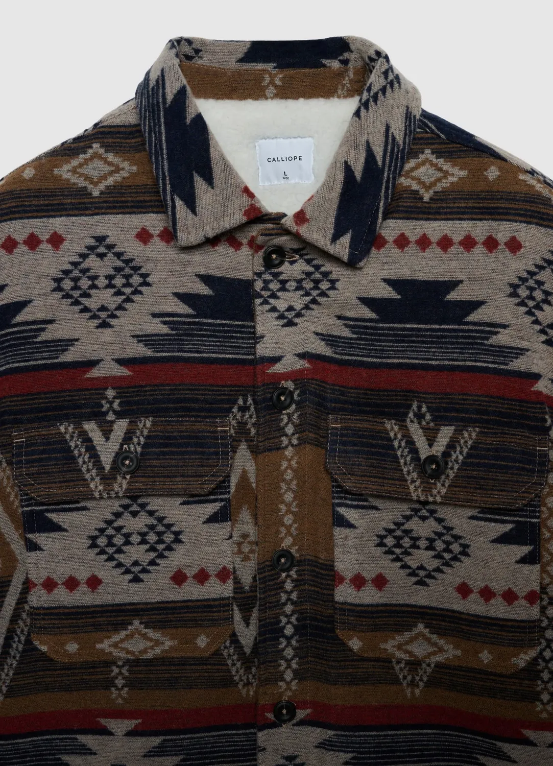 Calliope Shacket navajo surchemise homme matelassée