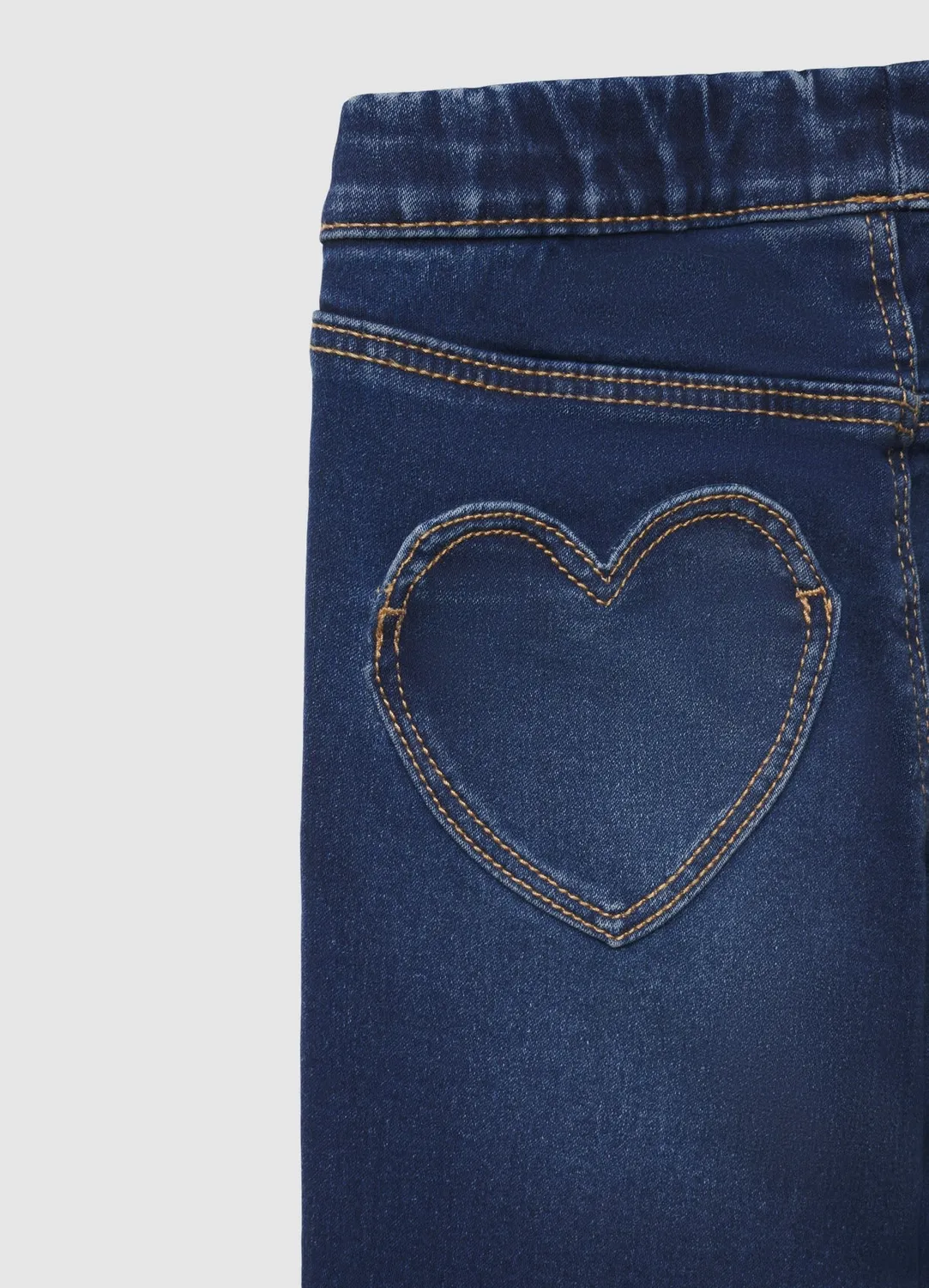 Calliope jean skinny fille à cœur taille élastique enfant