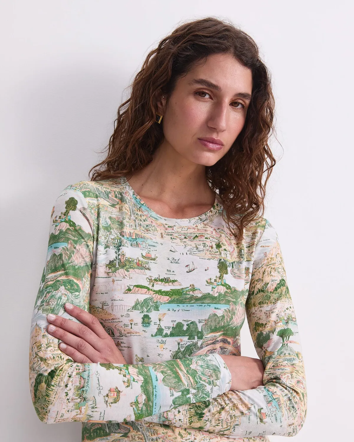 Sportscraft Story Map Magic Tee t-shirt femme imprimé