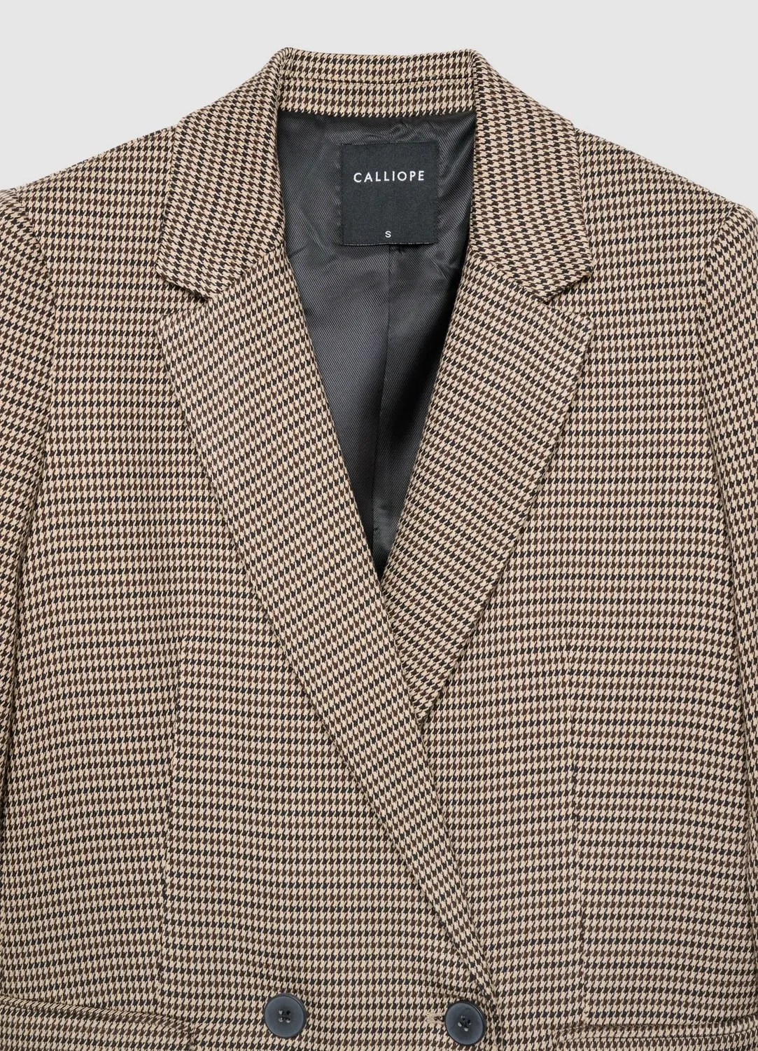 Calliope veste femme double-bouton pied-de-poule