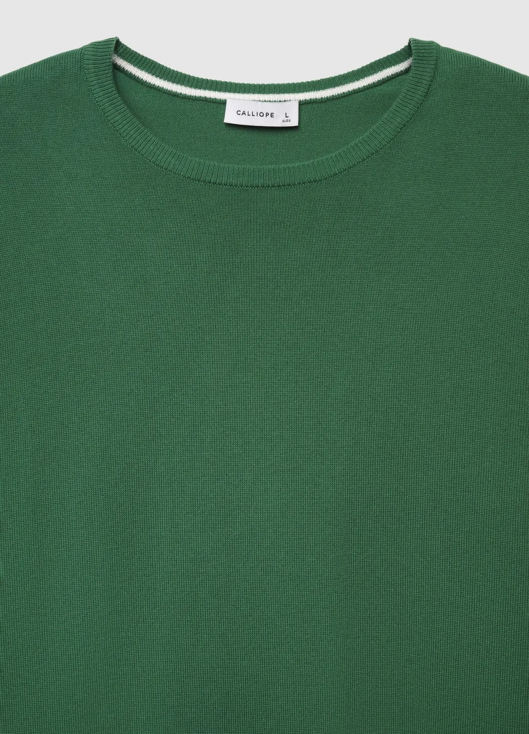 Calliope pull col rond uni manches longues homme