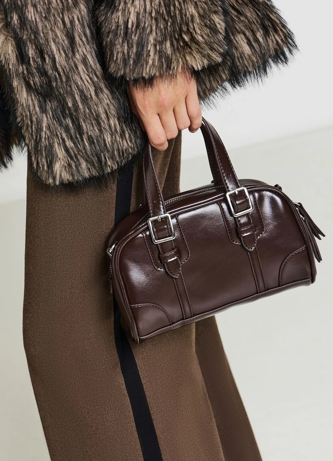 Calliope sac femme similicuir boucles bandoulière