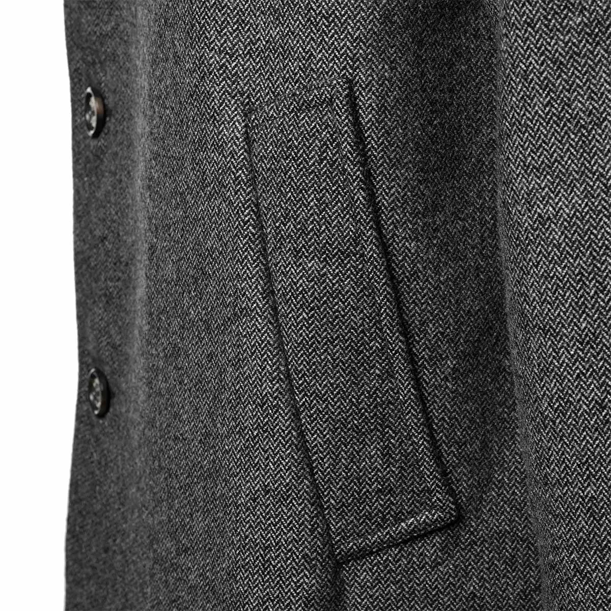 Robe di Kappa Schlatt manteau gris unisexe laine droite