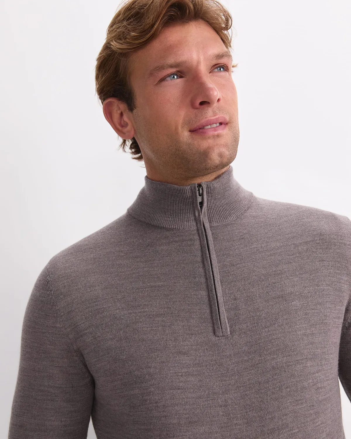 SportsCraft Merino Quarter Zip 208127 pull homme laine