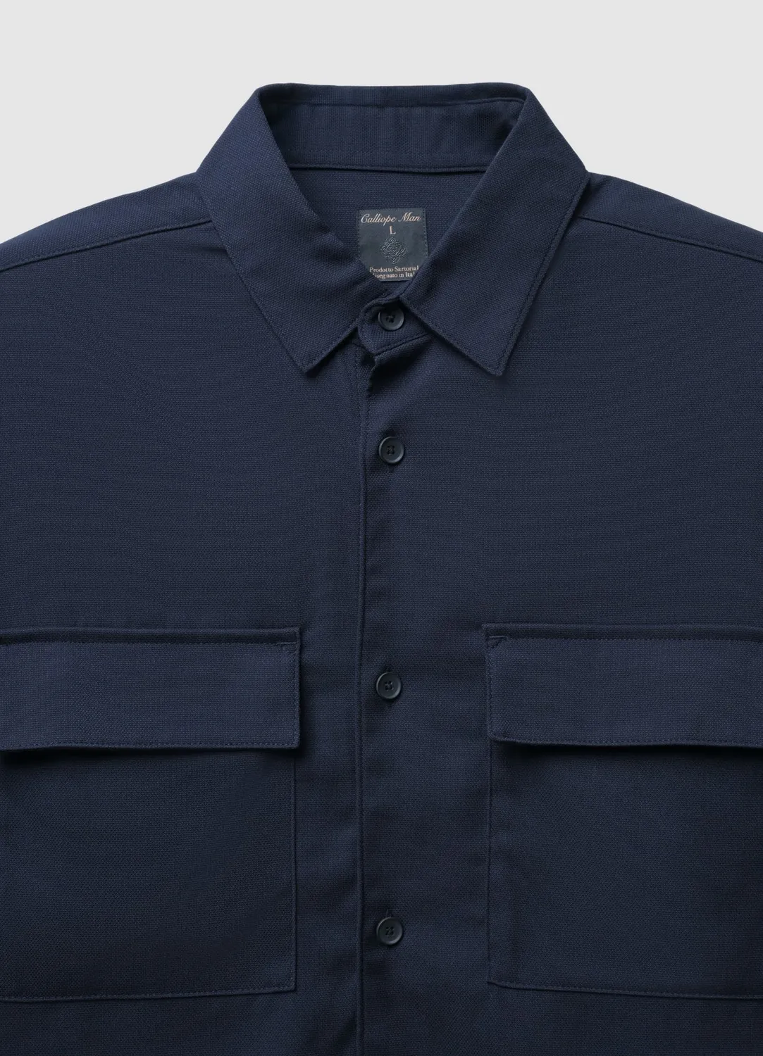 Calliope chemise homme poches micro-motif
