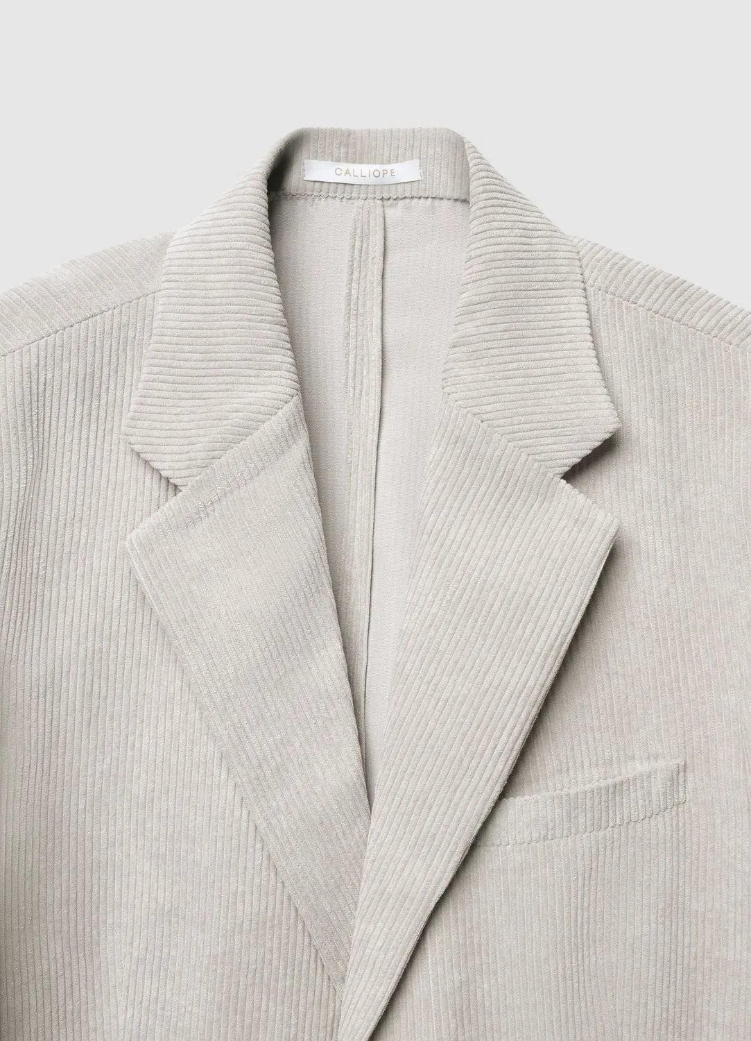 Calliope veste monopetto effet velours homme