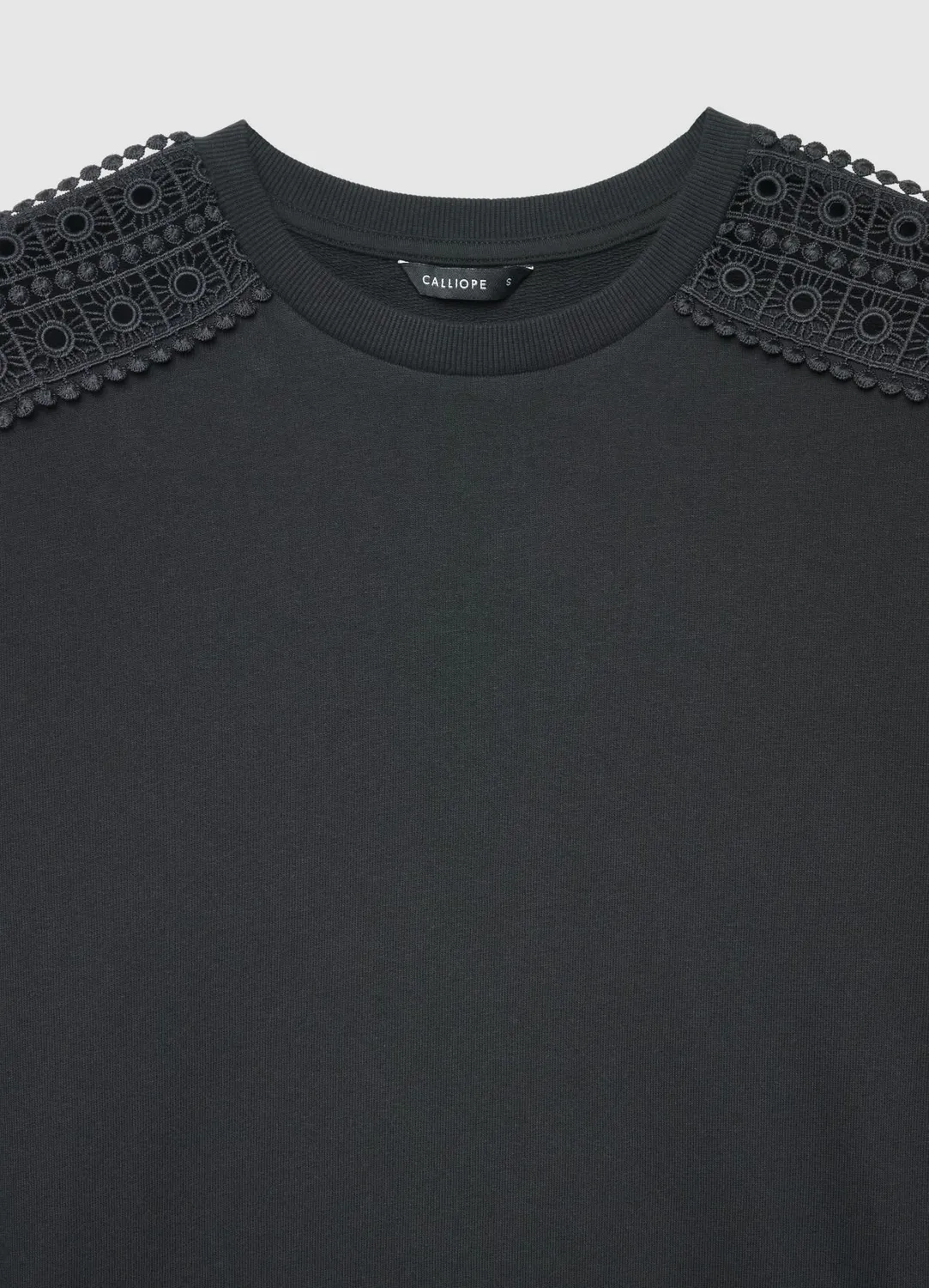 Calliope sweat col rond brodé manches longues XS-3XL