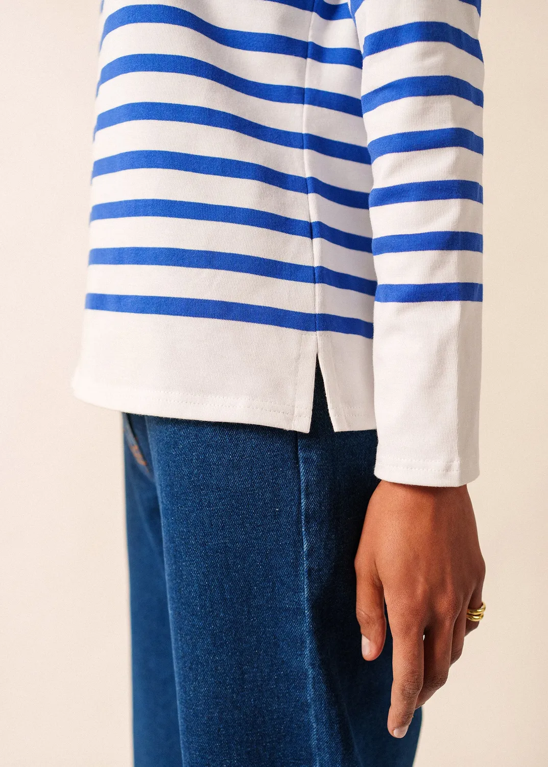 Saint James Naval Lurex marinière neige gitane tulipe