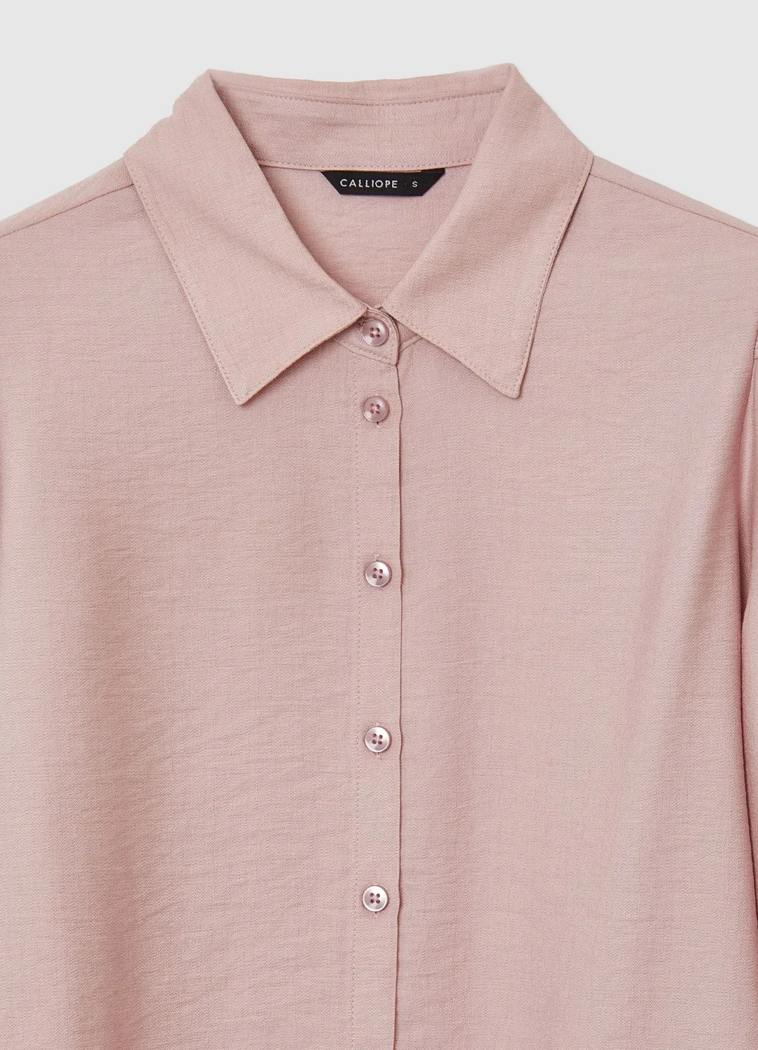 Calliope Chemise Femme Manches Ballon Unie