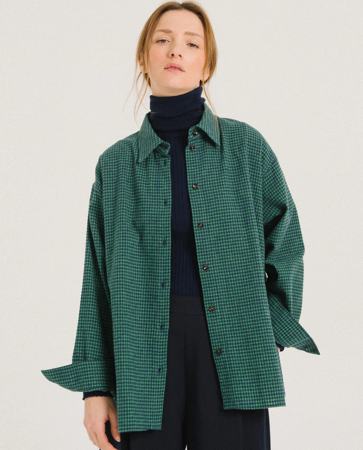 TINSELS WYOMING POEM chemise flanelle à carreaux