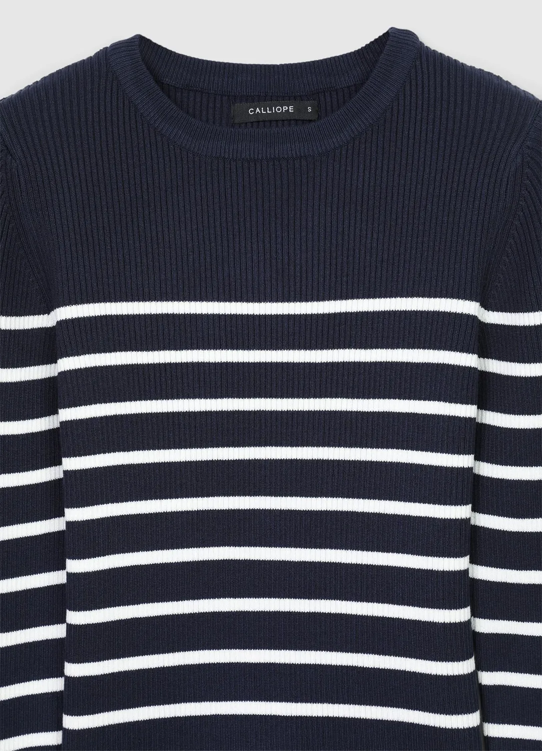 Calliope pull rayé col rond femme manches longues