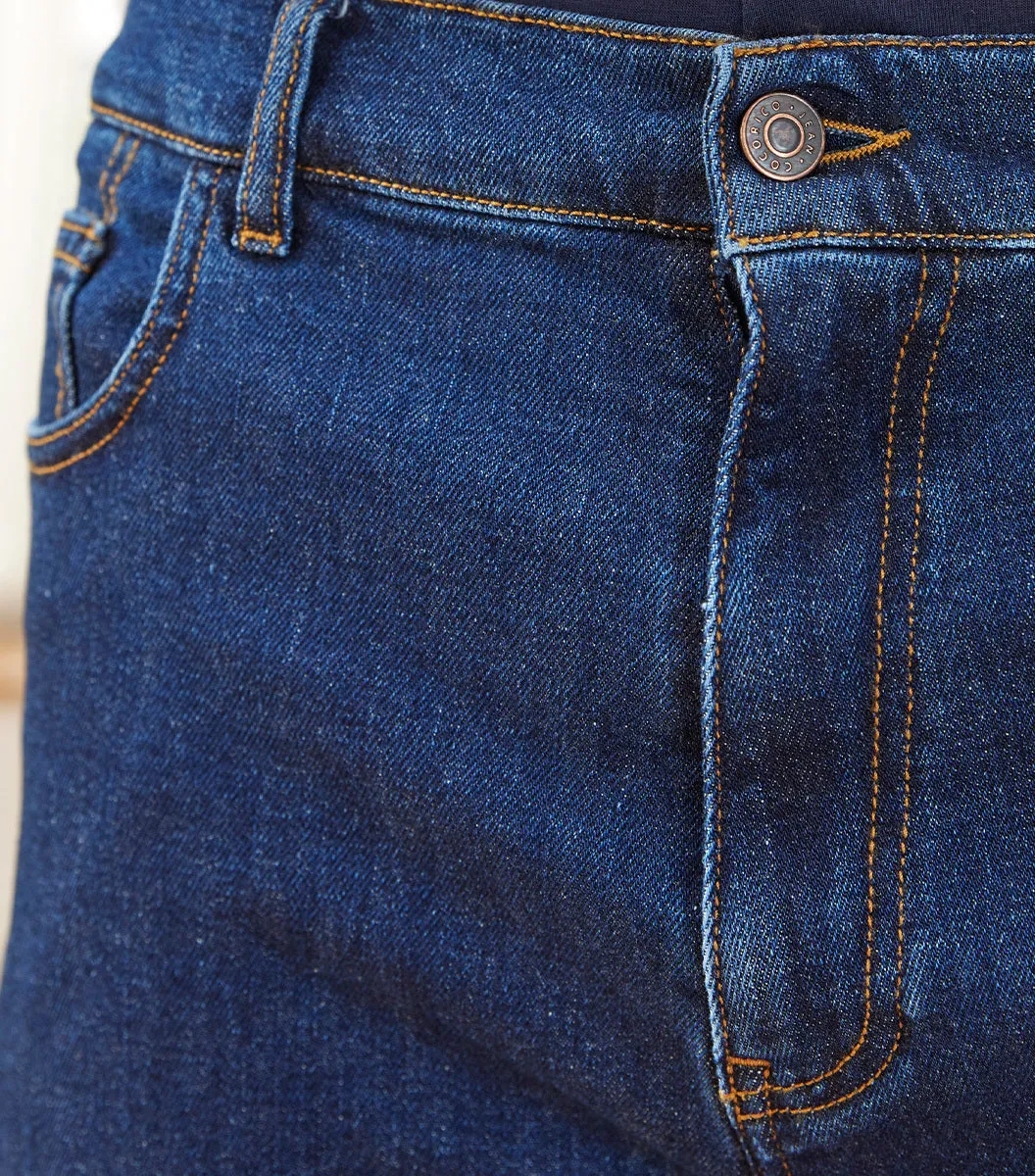 Cocorico Large jean homme bleu foncé denim stretch