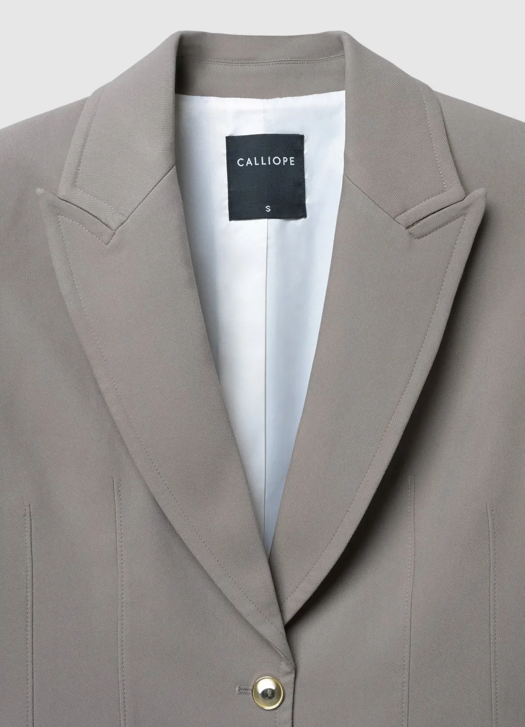 Calliope veste blazer 2 boutons dorés femme unie