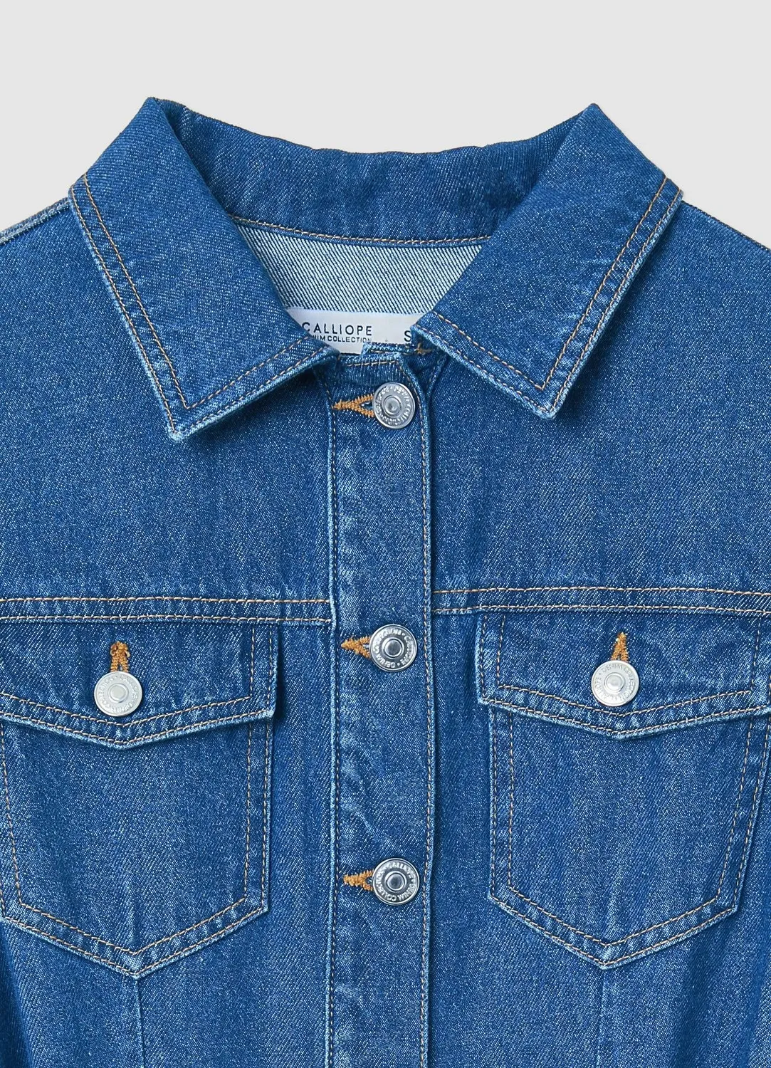 Calliope robe longue denim ceinture femme