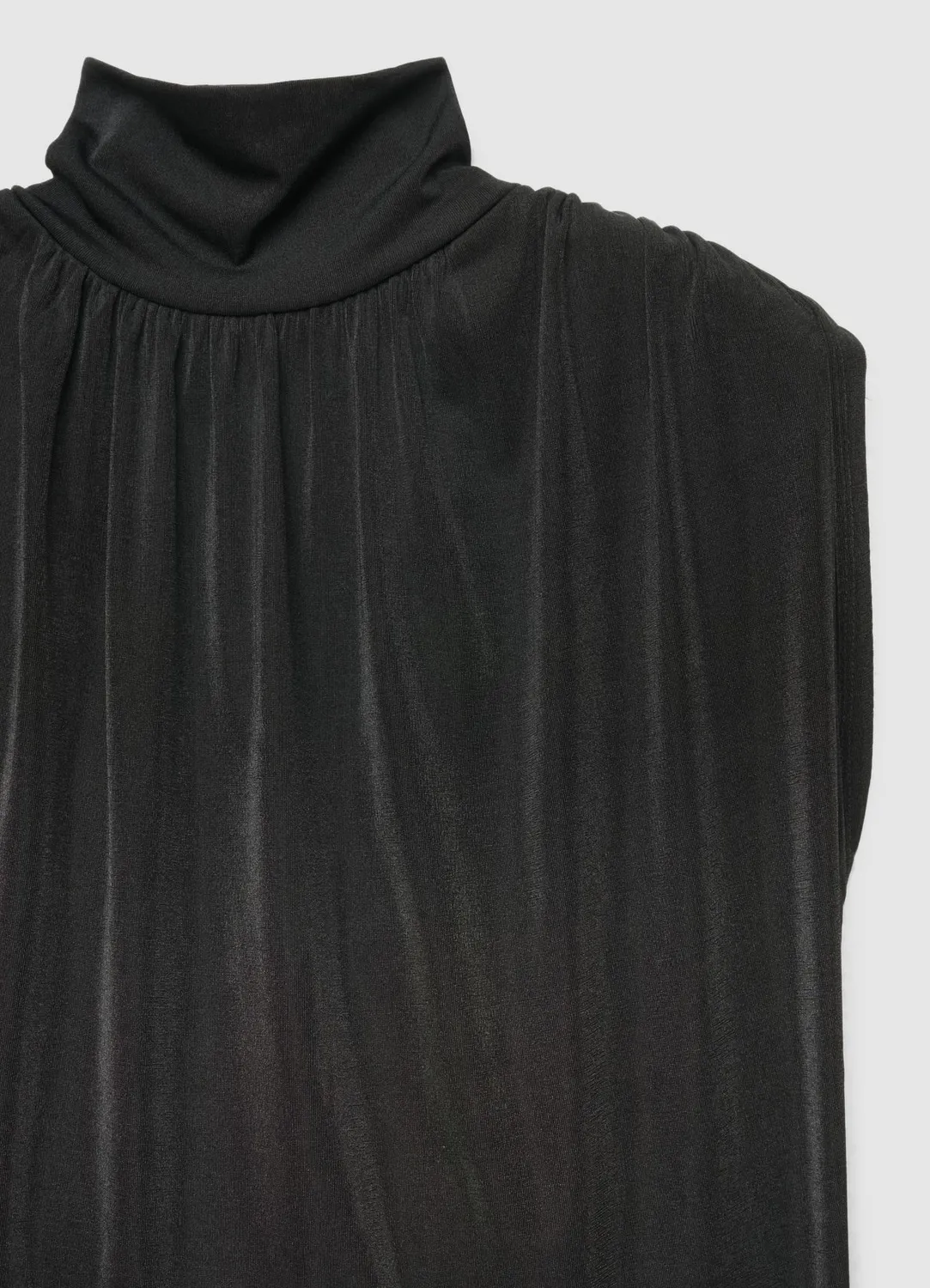Calliope top col montant dos nu drapé femme