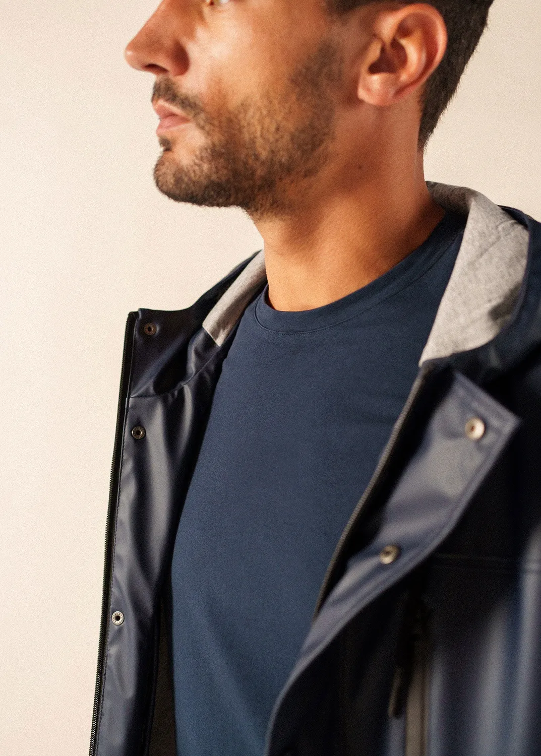 Saint James St Hélio ciré homme navy imperméable