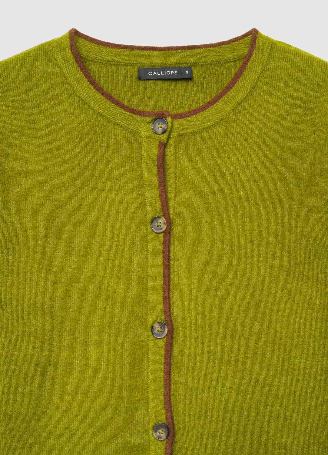 Calliope cardigan col rond contrasté femme