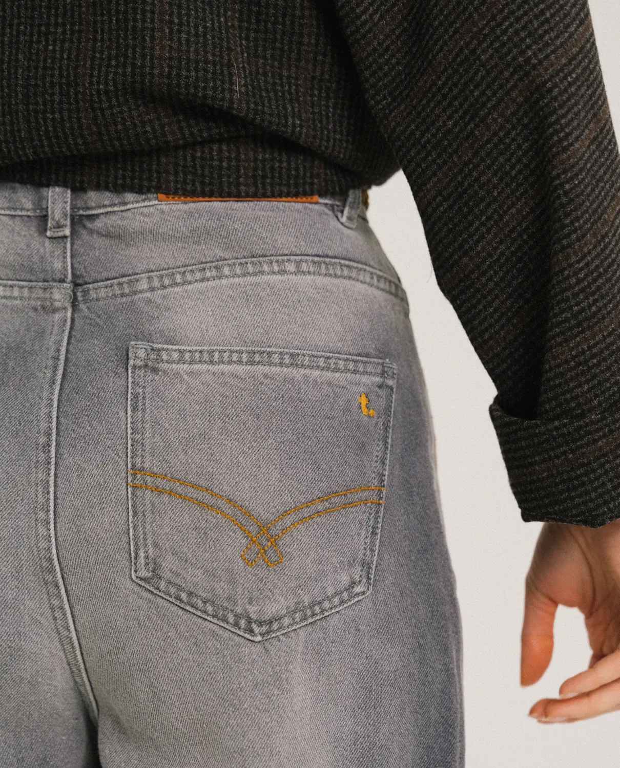 Tinsels Xanrey Black Wave jean balloon coton noir