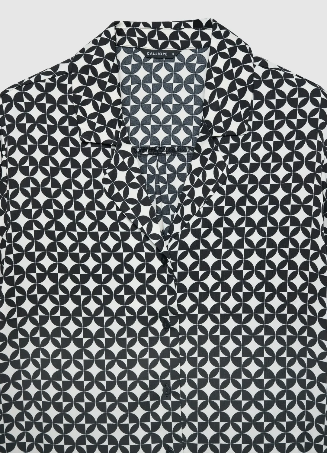Calliope chemise bowling femme motif géométrique