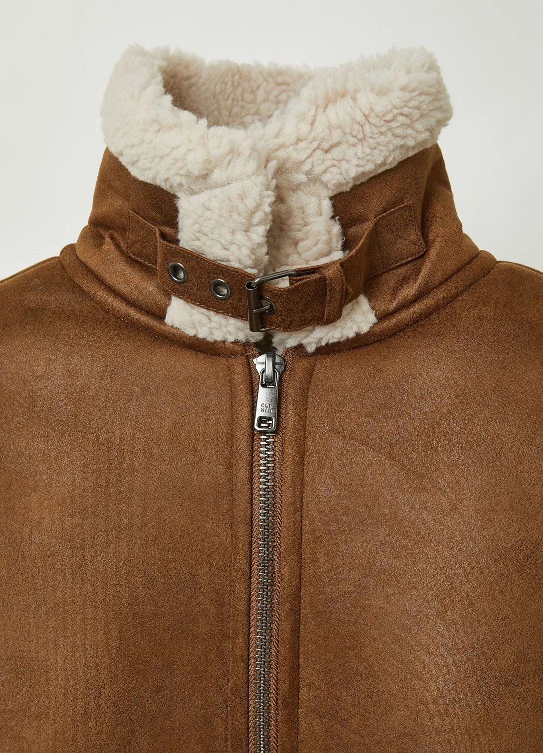 Calliope Blouson simili-mouton homme col bouclé
