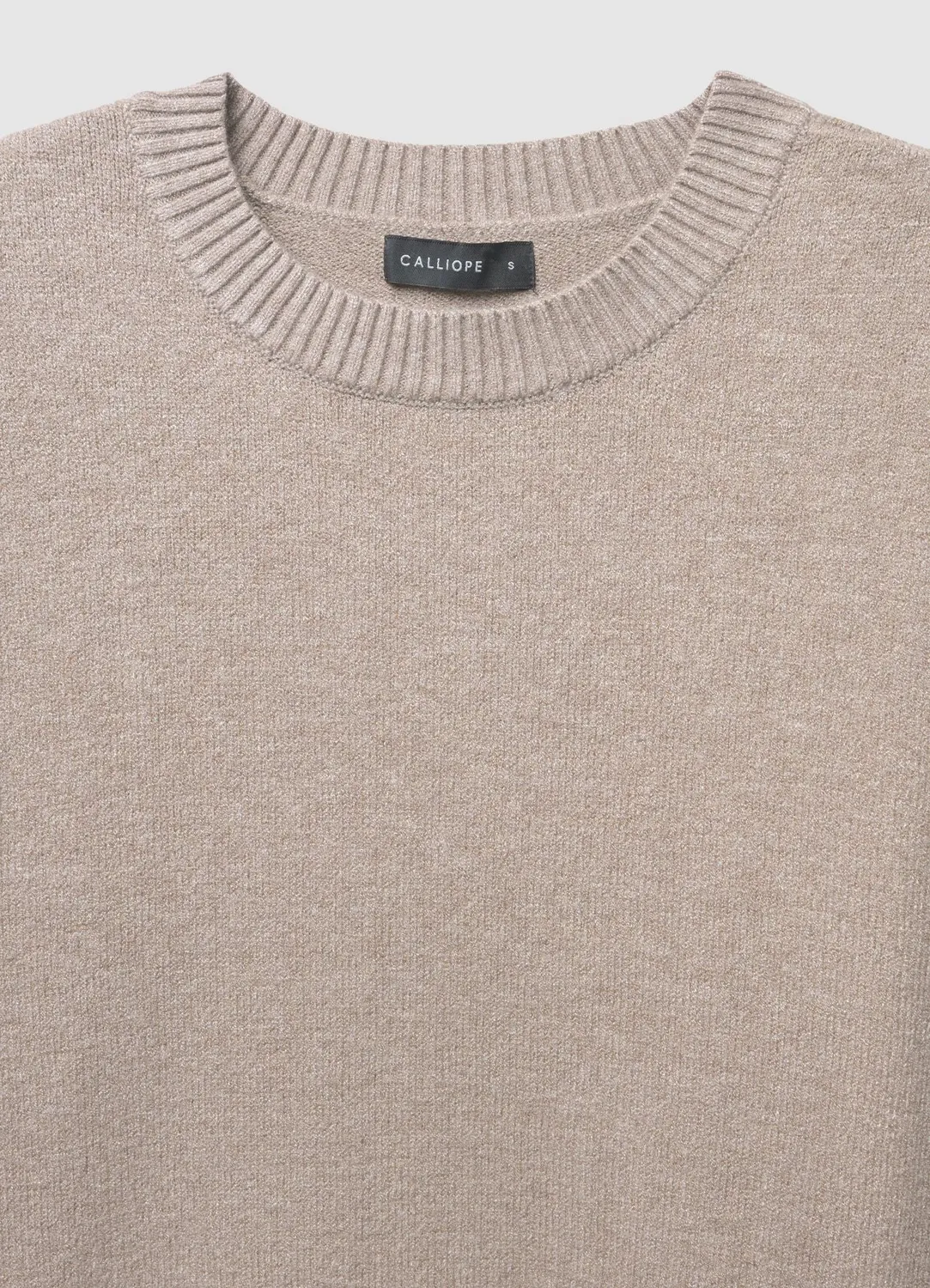 Calliope pull col rond bords francs femme
